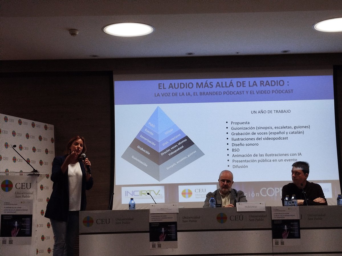 Manu de La-Chica (@manuchica) on Twitter photo «De nada vale que tengas un presupuesto maravilloso si luego no tienes dinero para difundirlo». En un branded podcast hay que hablar con la marca desde el primer minuto sobre la difusión.
Mesa redonda con Marta García (Greal) y <a href="/ManuelBartual/">Manuel Bartual</a>, moderada por <a href="/jmlegorburu/">José María Legorburu</a>. «De nada vale que tengas un presupuesto maravilloso si luego no tienes dinero para difundirlo». En un branded podcast hay que hablar con la marca desde el primer minuto sobre la difusión.
Mesa redonda con Marta García (Greal) y <a href="/ManuelBartual/">Manuel Bartual</a>, moderada por <a href="/jmlegorburu/">José María Legorburu</a>.