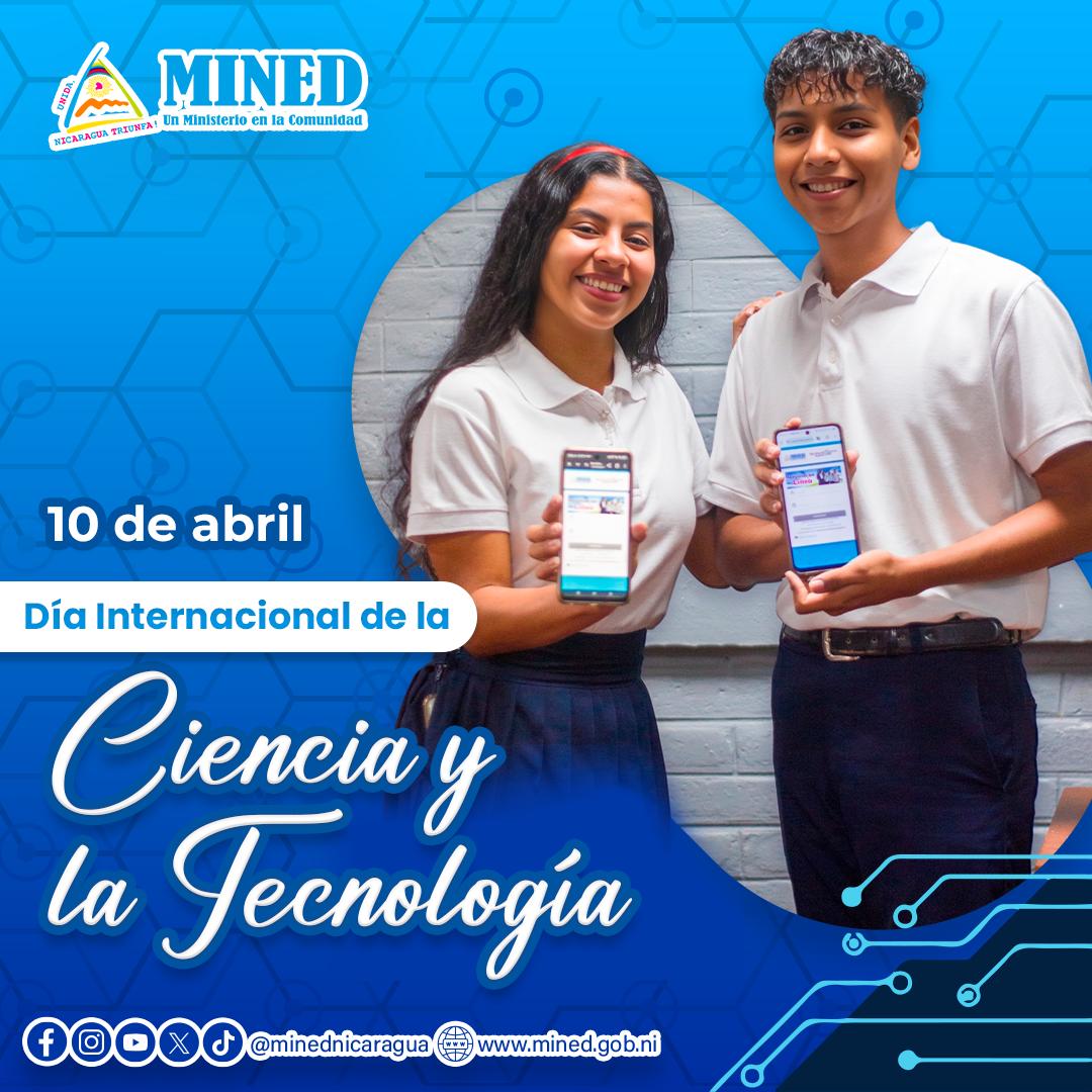 InstitutoLopez's tweet photo. 10 de abril | Día Internacional de la Ciencia y la Tecnología  💡🔬

La investigación científica y el desarrollo tecnológico impulsan el progreso de nuestra sociedad.
@minednicaragua @JinotegaWiwili @TecNacional https://t.co/S42B2s4CwP
