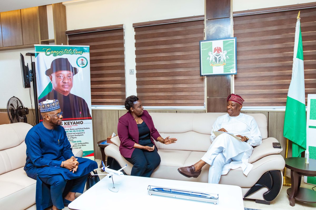 Tanzania High Commission | Nigeria (@ubalozinigeria) on Twitter photo On 9th April 2025, the High Commission held a meeting with Hon. Barr. Festus Keyamo, Federal Minister of Aviation and Aerospace Development-Nigeria. Among other things, the discussion was on the request of <a href="/AirTanzania/">Air Tanzania</a> to commence direct flights between Tanzania and Nigeria. On 9th April 2025, the High Commission held a meeting with Hon. Barr. Festus Keyamo, Federal Minister of Aviation and Aerospace Development-Nigeria. Among other things, the discussion was on the request of <a href="/AirTanzania/">Air Tanzania</a> to commence direct flights between Tanzania and Nigeria.