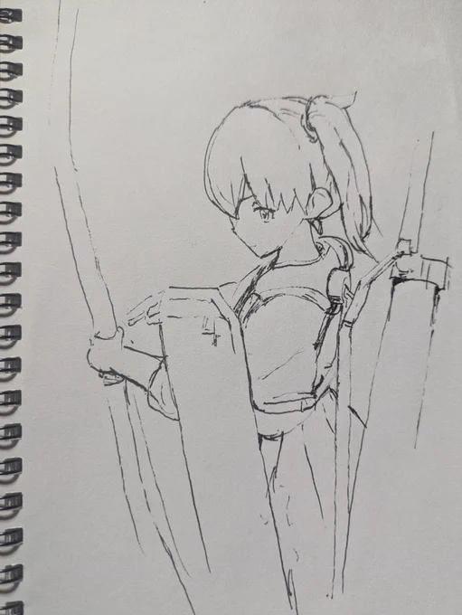 たまにはアナログ、加賀さんフィギュアをボールペンで模写して練習
"やり直し"ボタンとかなくて緊張するけど楽しい

もう満開な21世紀美術館よこの桜、
あと桜・犀川・雪の残った白山連峰の欲張りセットは金沢ならではかなって 