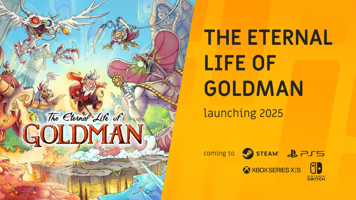 The Eternal Life of Goldman will be launching in 2025! The studio has announced a line up of legendary composers to its roster.

Just announced at The Triple-i Initiative #iiiShowcase.

Watch the official trailer: youtu.be/9tPgDbhIxMg