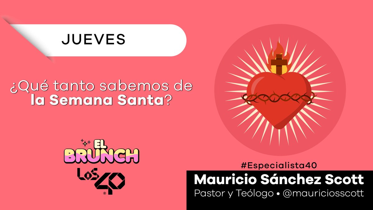 elbrunchfm's tweet photo. ✝️🍒Hoy El Brunch se pondrá profundo con Mauricio Sánchez Scott y la Semana Santa  
¿Se consideran Católicos?
#ElBrunch  #Radio #Juves #SemanaSanta2025 https://t.co/70eibAuxo0