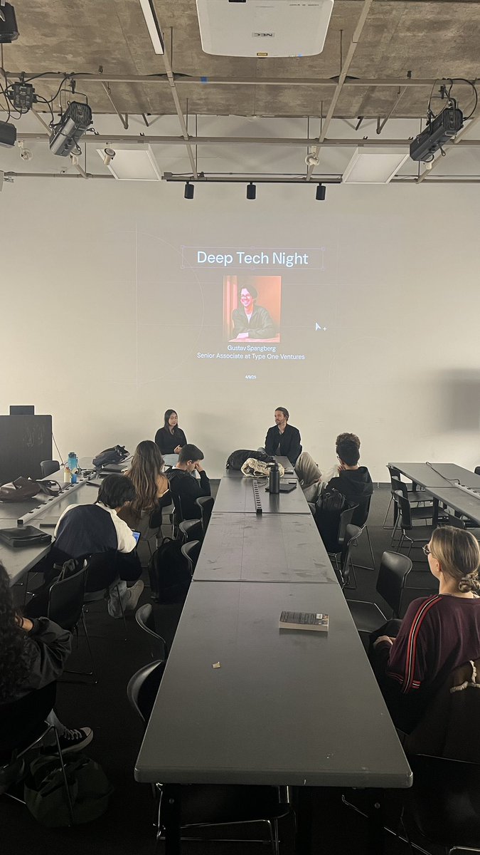 Miki S-Y (@mikisafr) on Twitter photo It was super great to host a Deep Tech Night for <a href="/uscsep/">SEP at USC</a> and interview Gustav(Sr. Associate at <a href="/TypeOneVC/">Type One Ventures</a> )
Really insightful takes on future innovations + hardware and got to learn a lot! It was super great to host a Deep Tech Night for <a href="/uscsep/">SEP at USC</a> and interview Gustav(Sr. Associate at <a href="/TypeOneVC/">Type One Ventures</a> )
Really insightful takes on future innovations + hardware and got to learn a lot!