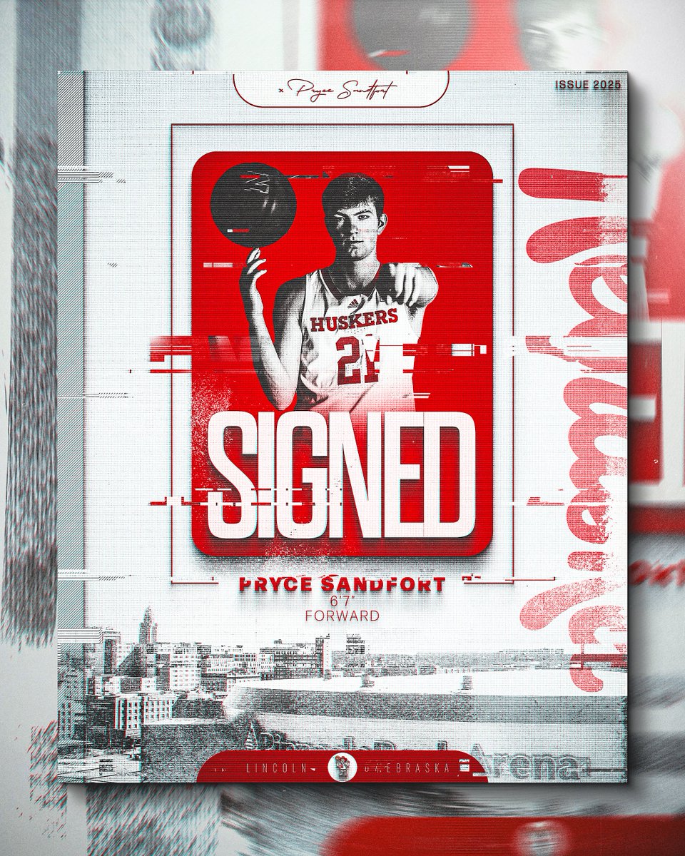 Welcome to the Husker family.

✍️ Pryce Sandfort x GBR