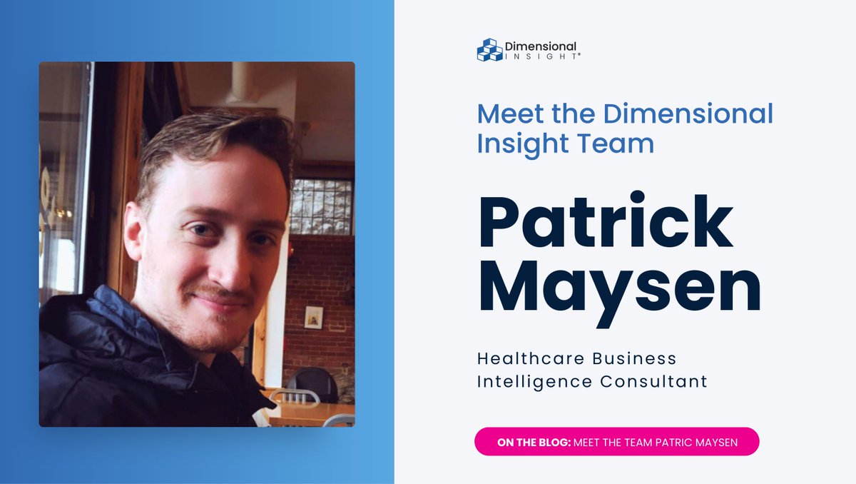 From math teacher to healthcare data consultant 🧩

Meet Patrick and explore his journey: dimins.com/blog/2025/04/1…

#EmployeeSpotlight #HealthcareAnalytics #DimensionalInsight #TrustInData #CareerJourney