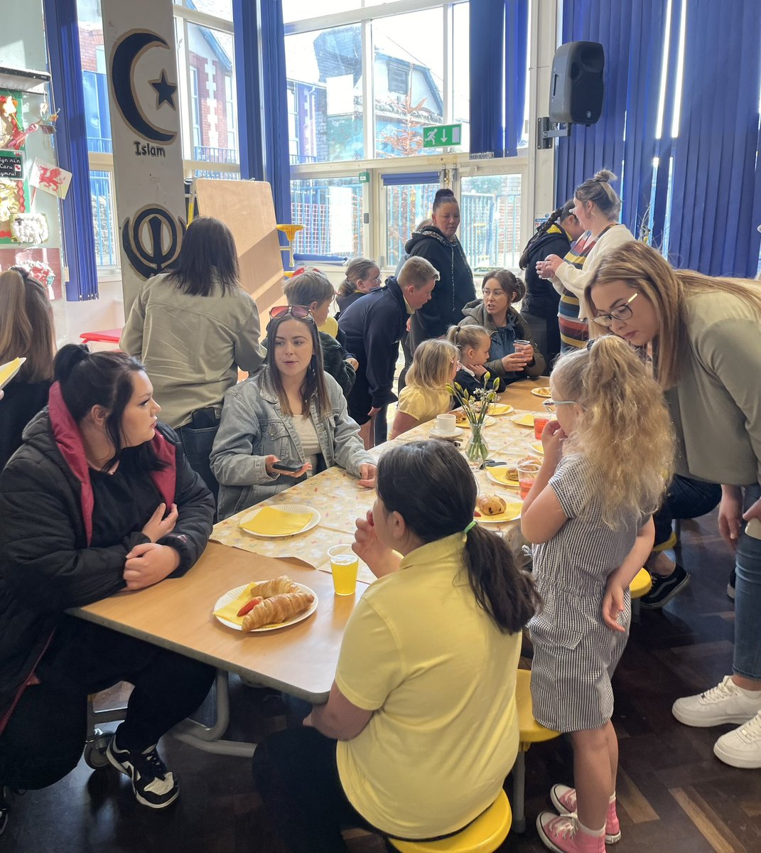 Diolch yn fawr to all staff, volunteers &amp; attendance troopers who made this possible. Plus an appearance from a very busy Easter bunny themself!🤩🐰🥚#buildingbackattendance