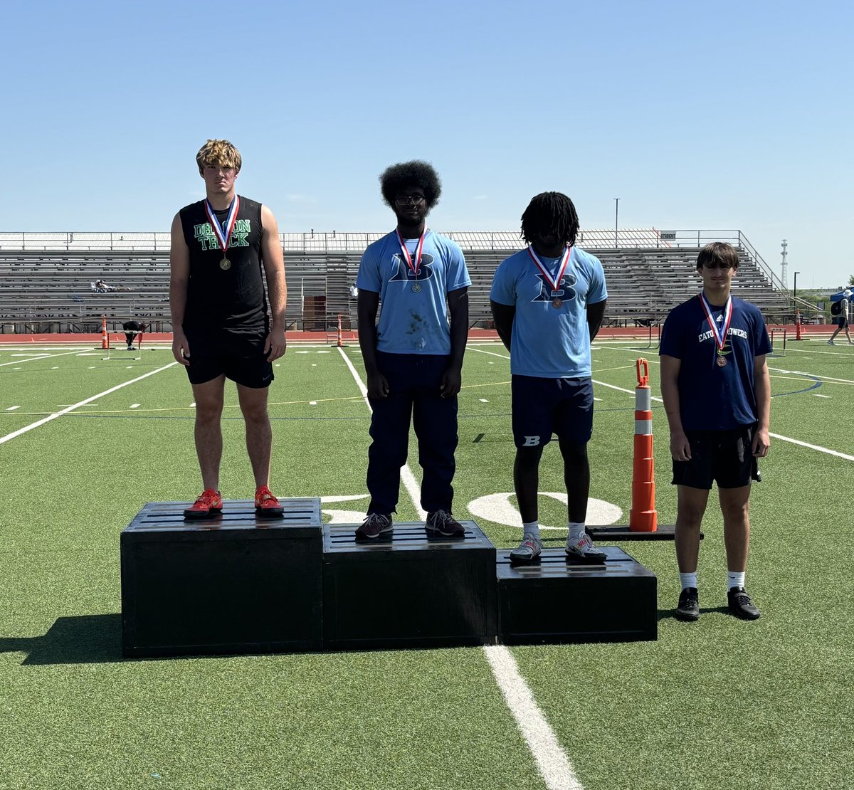 track_dragon's tweet image. Congratulations to Bo Fleming with his 1st place finish in shot put. With the win Bo has qualified for 1-6A regional Track and field championships next weekend at UTA.