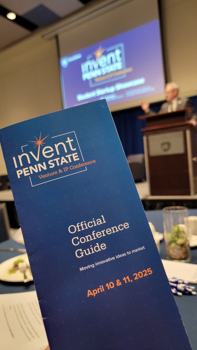 The 2025 Invent Penn State Venture &amp; IP Conference kicked off today #VentureIPConference #PSU #Innovation #MedTech #EVTech #Technology