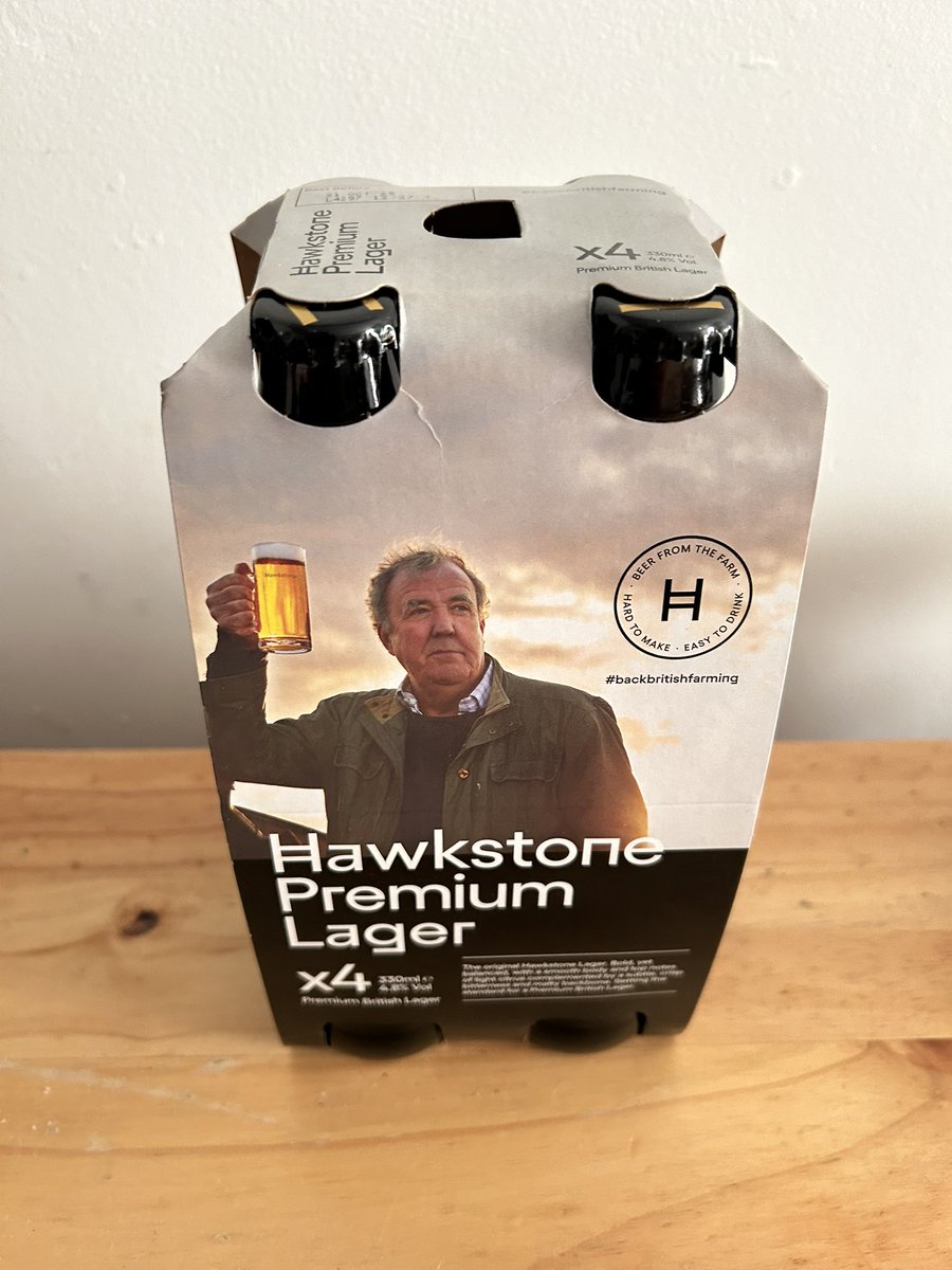 dansaints's tweet photo. It’s been nearly a year since I last visited @ClarksonsFarm1 @JeremyClarkson and bought some https://t.co/ATqC2nYaoe imagine my joy when walking around my local Haskins and spotting these beauties.Cheers 🍻 https://t.co/FjlyrNYoPA