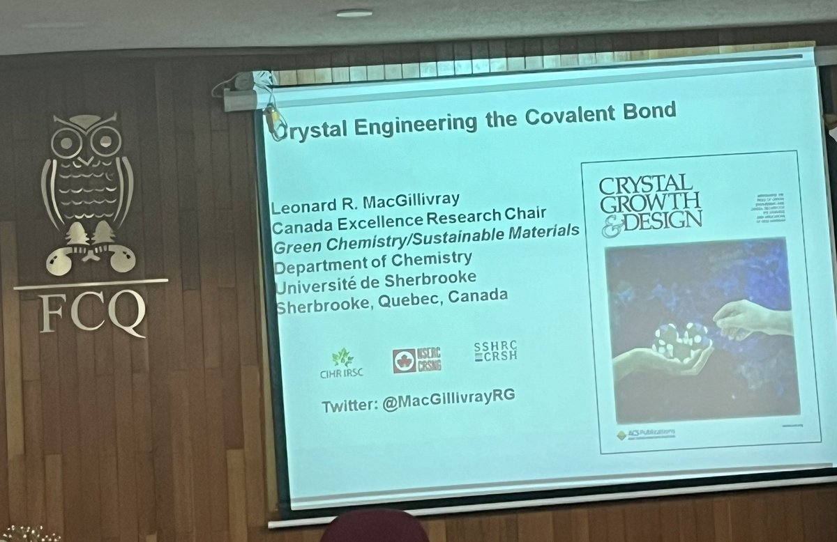 It is a pleasure to have Profr. Leonard R. MacGillivray as our guest with the lecture: “Crystal Engineering the bond covalent” #EQI2025 #crystals #supramolecular #InorganicChemistry <a href="/MacGillivrayRG/">MacGillivray Group</a>