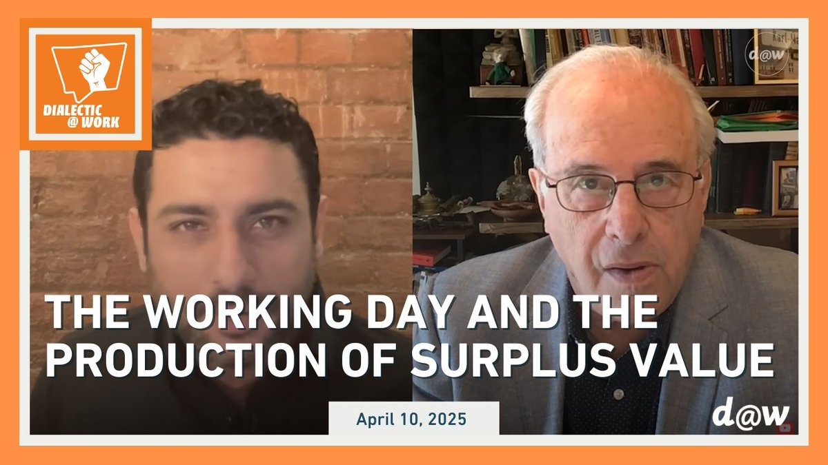 dialecticatwork's tweet photo. Don't miss an all-new episode of @dialecticatwork out today at 4:30 PM ET with @ShahramAzhar and @profwolff available on the @democracyatwrk @youtube channel here: https://t.co/1QawRs5iVQ #surplusvalue #Marx #capitalism #economics #politics #democracy #democracyatwork https://t.co/53pTi53VOS