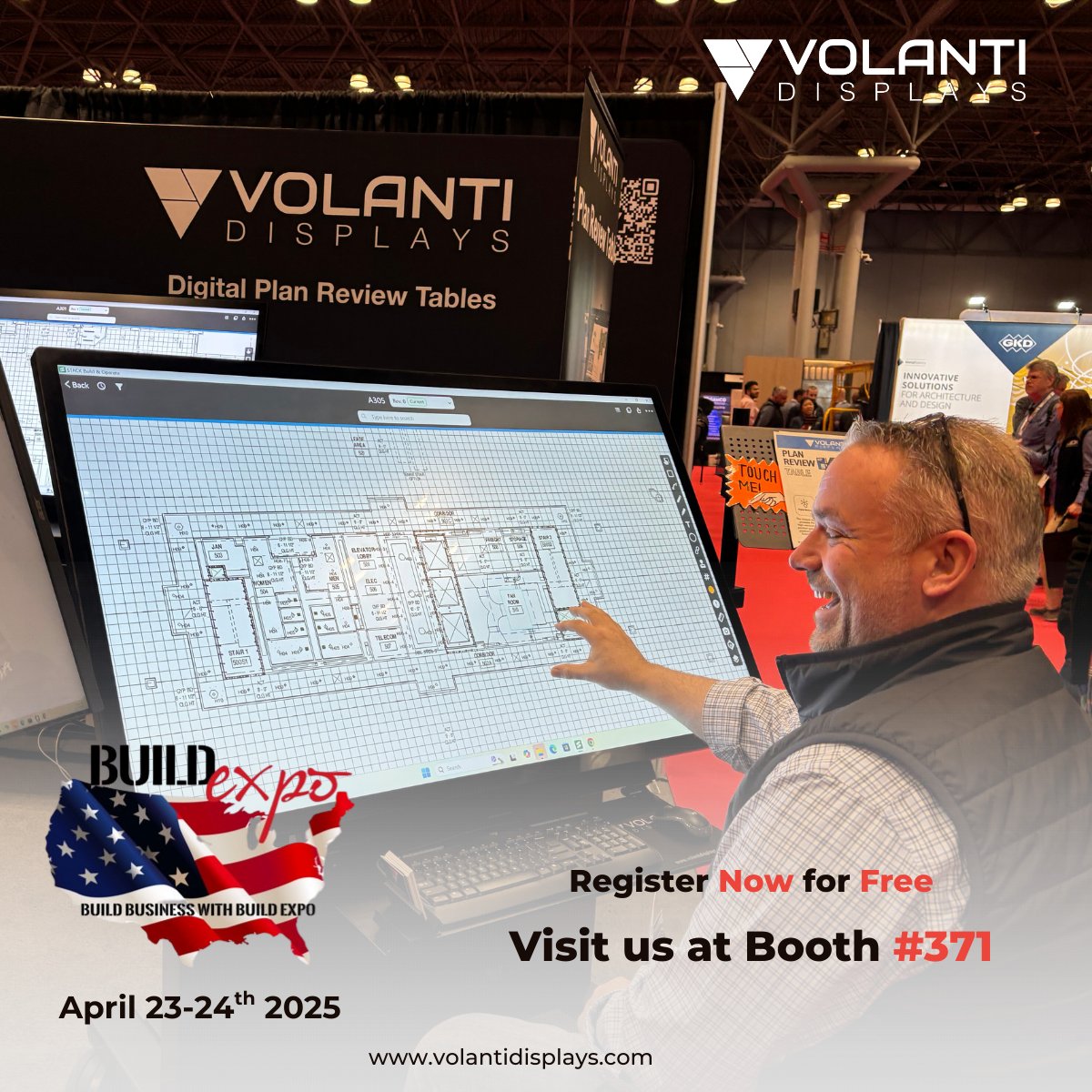 VolantiDisplays's tweet photo. We’re exhibiting at Dallas Build Expo on May 23–24.

Visit us at booth #371 and see our product lineup. 

Check out more here: https://t.co/z7H90pd9JC https://t.co/RBnhXwvZ3e