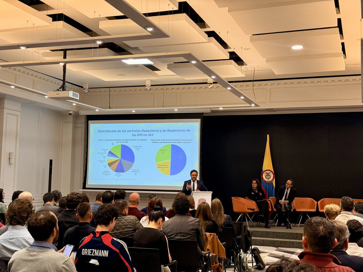 ¿Cómo mejorar el financiamiento al desarrollo en América Latina y el Caribe?
En la presentación del informe #LEO2024, Diego Barril, Economista principal de la Dirección de Estudios Macroeconómicos de CAF resaltó tres caminos clave:

1️⃣ Más financiamiento para MiPymes con
