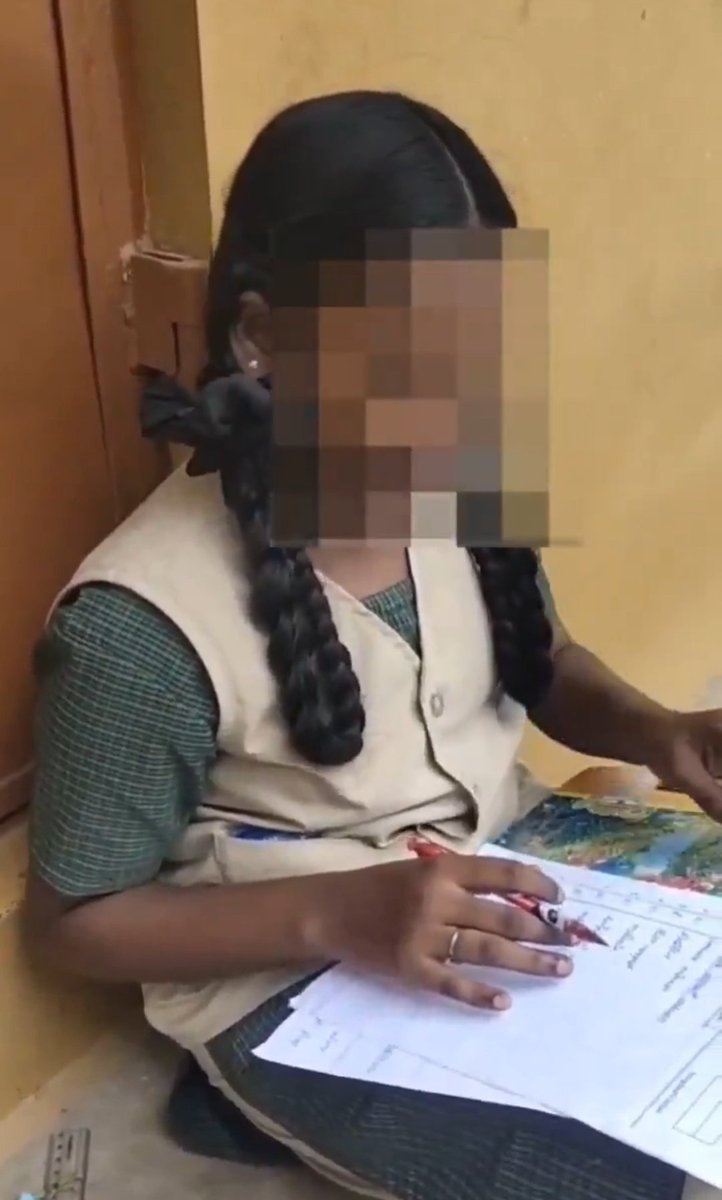 ambedkariteIND's tweet photo. #Horrific In Coimbatore, Tamil Nadu, a Dalit girl was forcibly kept out of the classroom during the exam because of menstruation. https://t.co/CUEN2U1TDb