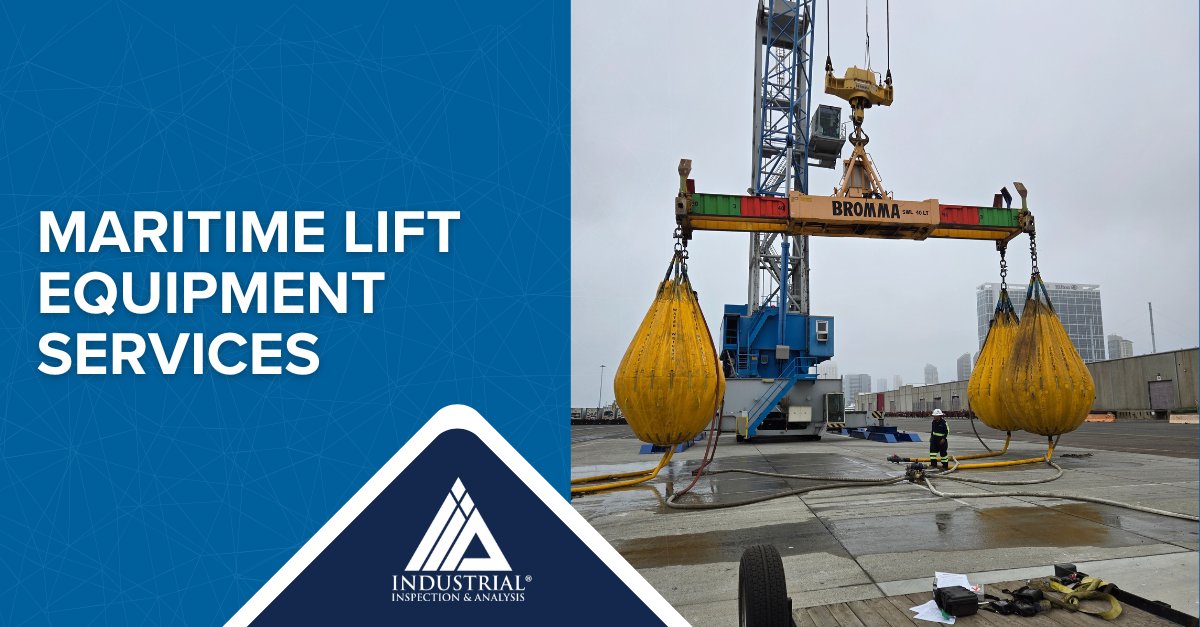 Industrial__IA's tweet photo. Need help navigating maritime regulations for lift equipment? IIA’s wheelhouse includes the special skills and credentials needed to test and certify maritime lift equipment — from floating cranes to stevedoring gear. 

Learn more:
https://t.co/fwwKHUpvO9 https://t.co/tMhOlDUYZ6