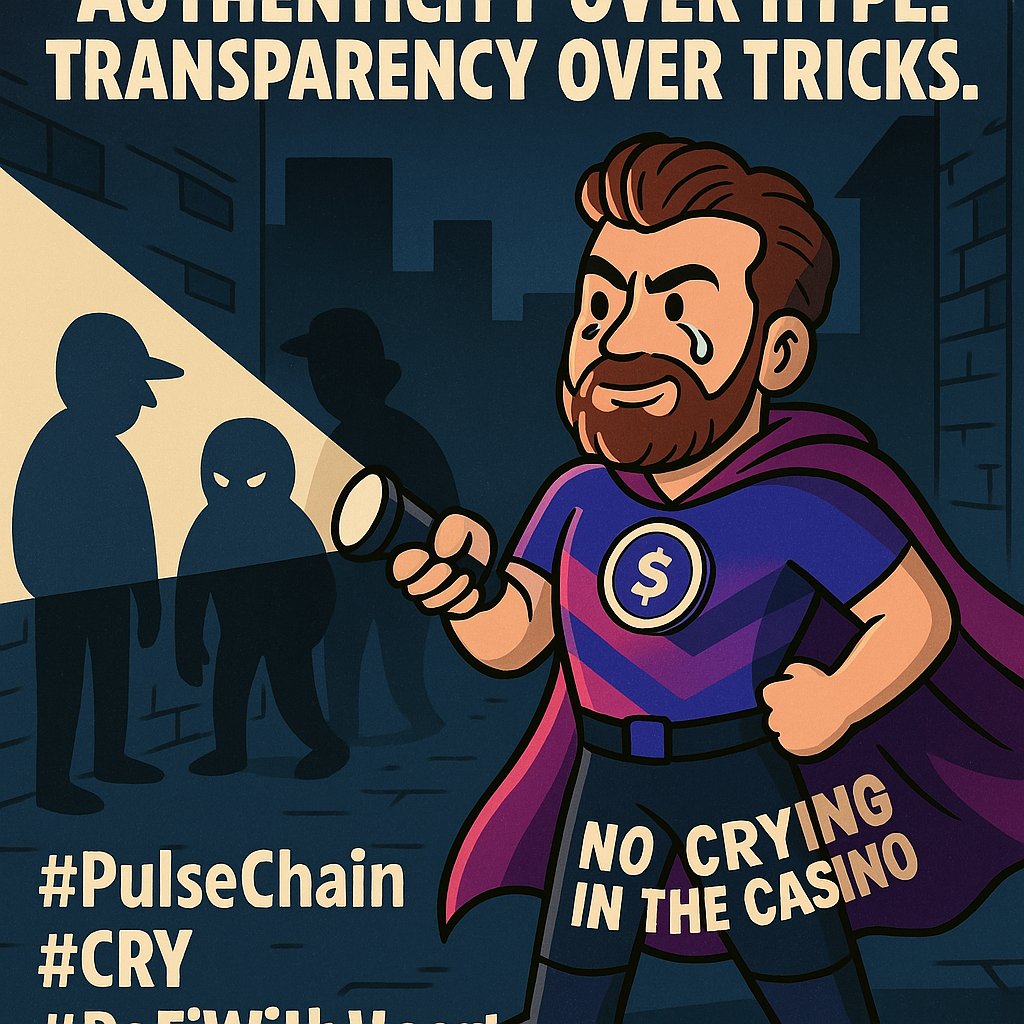 CRY_Pulse_WIN's tweet photo. 🔥 In a sea of hype & shadows, we choose light.

On PulseChain, we’re building with authenticity, transparency, and a community-first mindset. No games. No rugs. Just real people doing legendary things.

Let’s keep it 100, always. 💯
#PulseChain #CRY #DeFiWithHeart #NoCryingInTheCasino 🎰