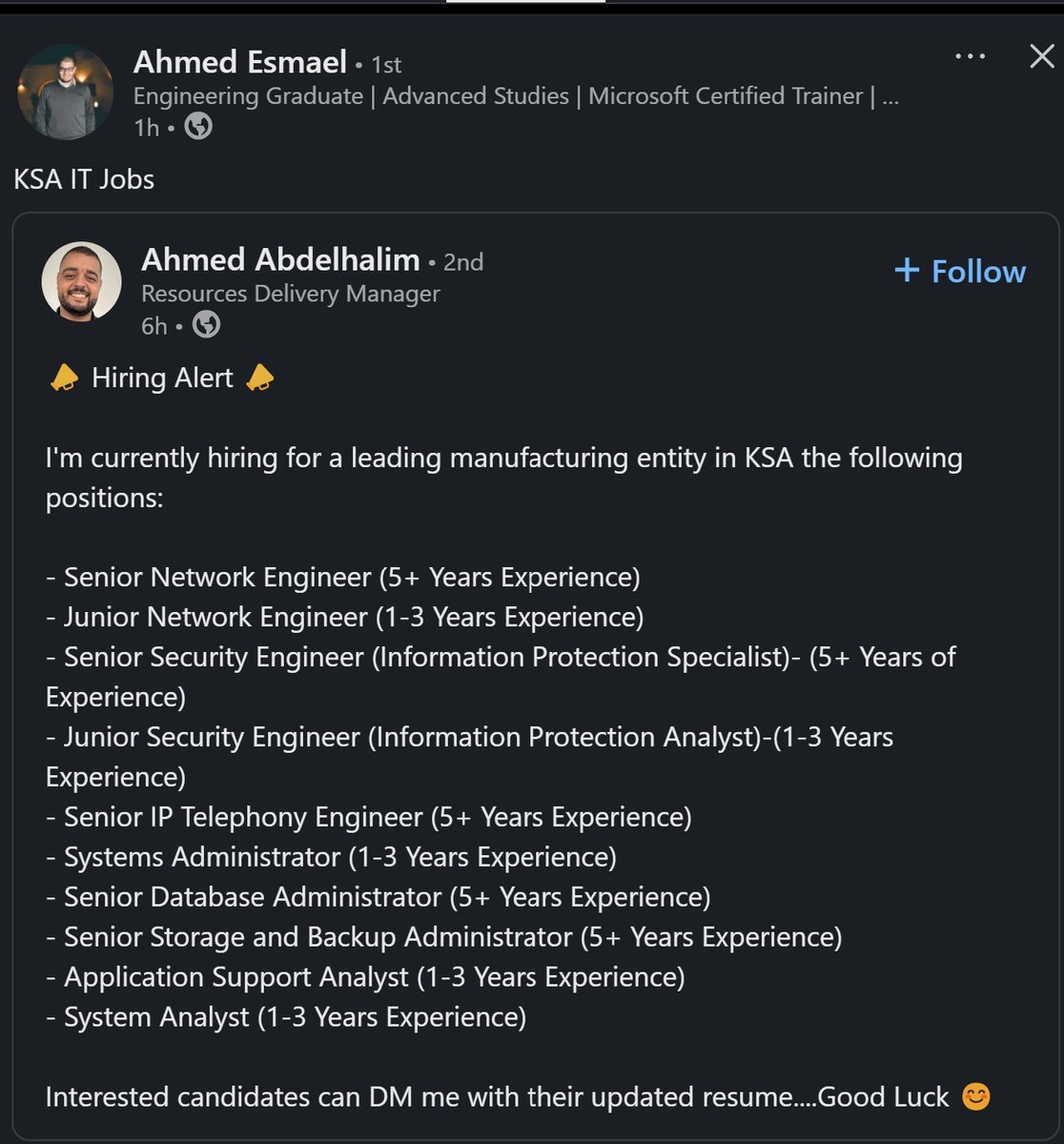 هل هذه التخصصات التقنية غير موجودة عند الشباب السعودي ؟