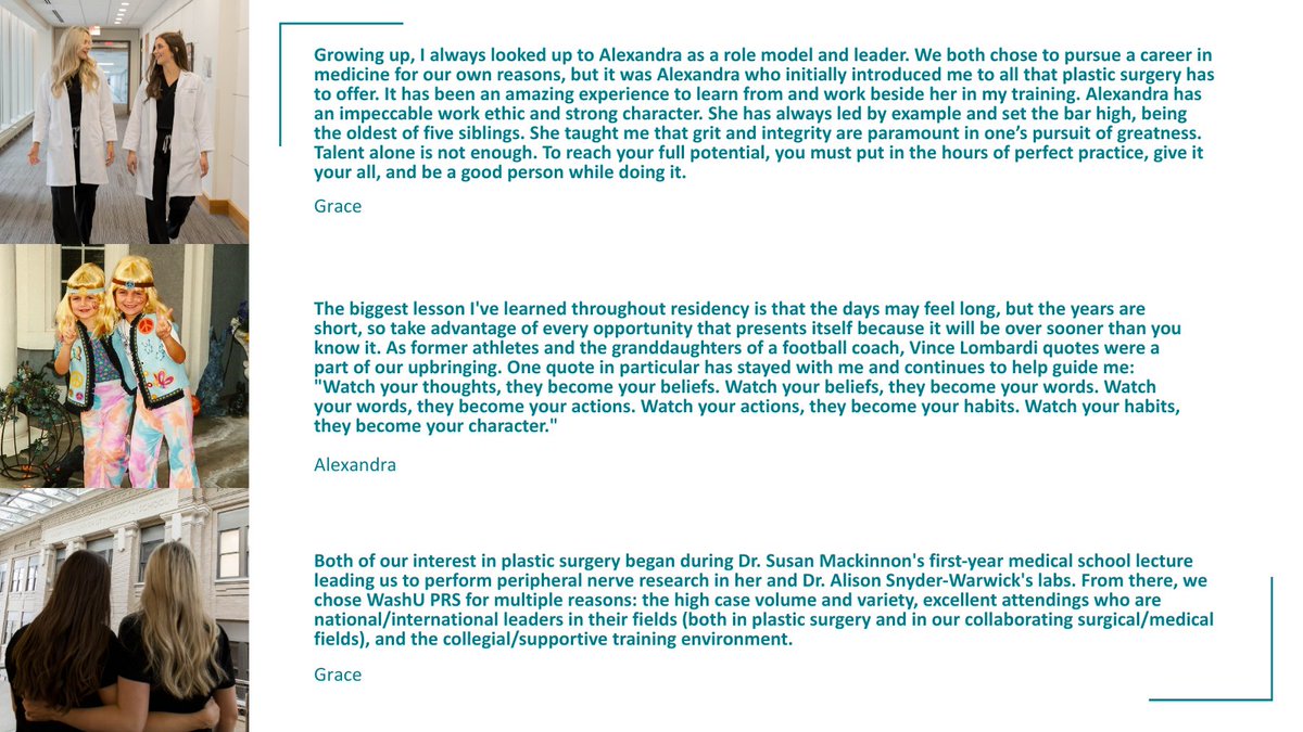 Celebrate National Siblings Day with us! Meet PRS residents and sisters Alexandra (PGY-6) and Grace (PGY-4) Keane. Learn about their inspiring journey together at WashU Plastic Surgery. #WashUPlasticSurgery #WashUMedicine #WashUSurgery