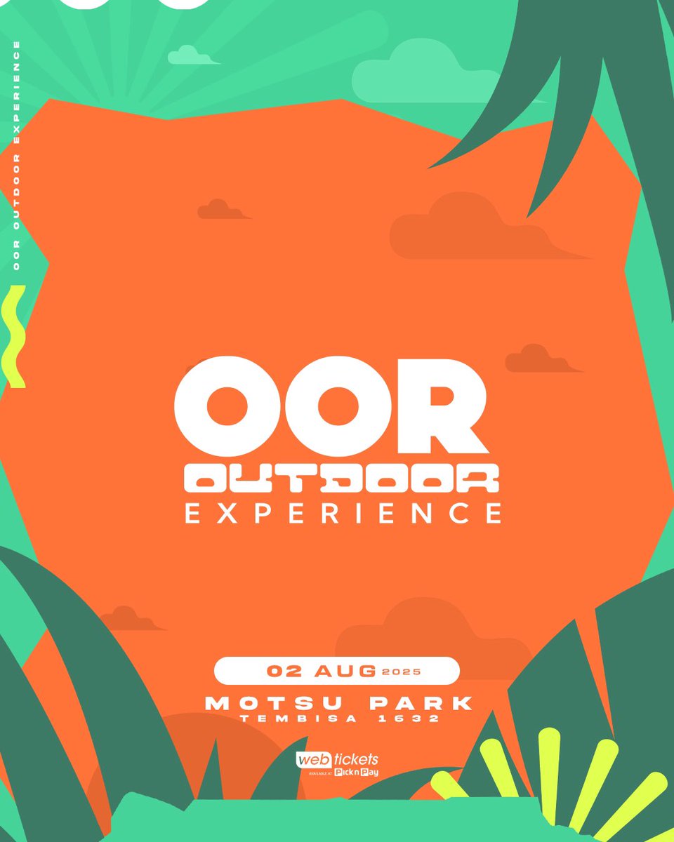 EarfulSoul's tweet image. You asked and we heard you 😊👀 02 August📆 We’re back and We’re doing it BIGGER and BETTER 🚀🚀
Limited Early Bird Tickets are now out on
@webtickets
webtickets.co.za/v2/event.aspx?…
#OOR #OorOutdoorExperience
