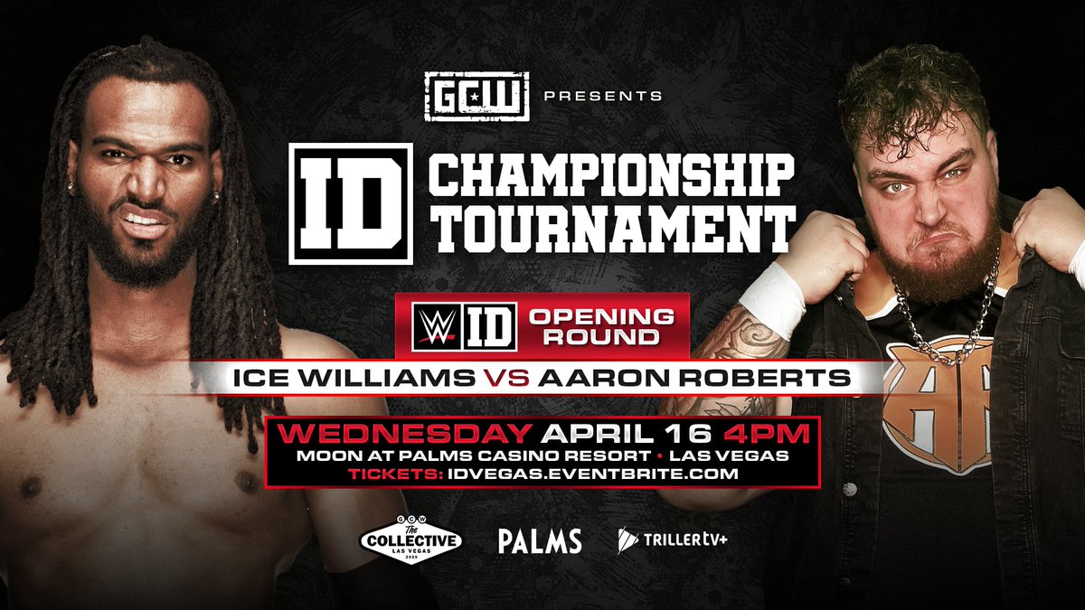 GCWrestling_'s tweet image. *BREAKING*

Per @WWEID:

1 GCW wrestler has been selected at random to be the 3rd member in an opening round match at the ID Tournament @ The Collective.

If they win their match, they'll continue as an official entrant in the tourney.

The competitor will be revealed today @ 3pm
