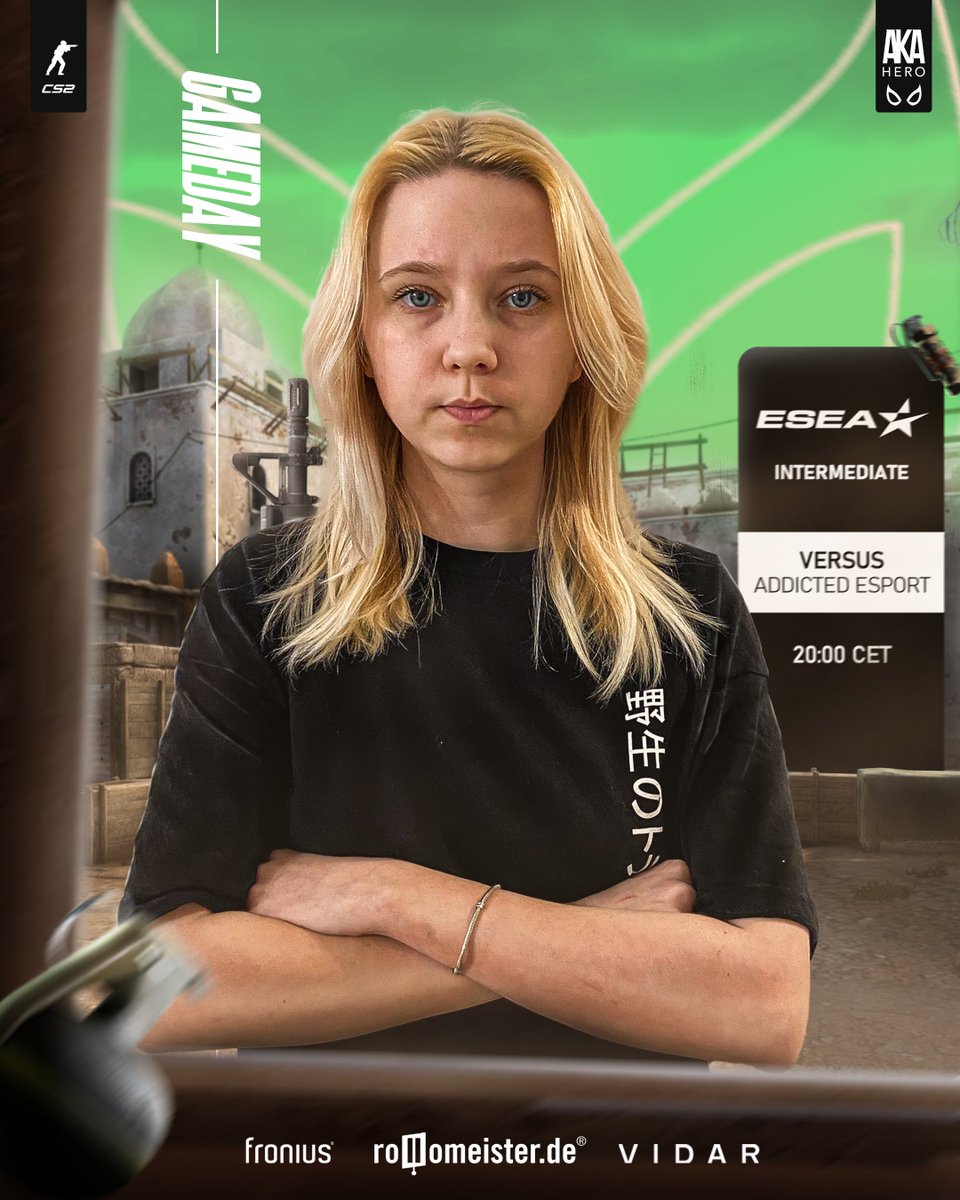 AKAHEROESPORT's tweet photo. Time for a win! 🔥👊

⏲️20.00 CET
🆚#ADDICTED ESPORT
📺https://t.co/n4RGLaxwlY
🎙️@de_5kywalker 

#AKASLAY #BEAHERO https://t.co/R4eiLUvlTw