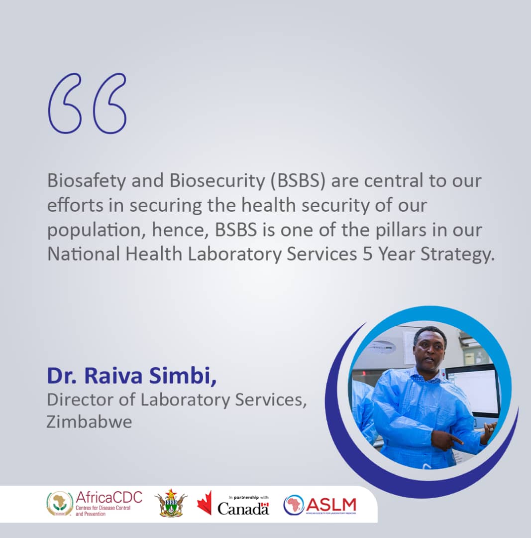 ASLM (@aslm_news) on Twitter photo This week, Zimbabwe is making significant strides in advancing Biosafety and Biosecurity (BSBS) through strategic collaborations and capacity-building initiatives, supported by key partnerships with <a href="/AfricaCDC/">Africa CDC</a>, <a href="/CanadaFP/">Foreign Policy CAN</a>, and ASLM.
Swipe through to hear from key leaders driving This week, Zimbabwe is making significant strides in advancing Biosafety and Biosecurity (BSBS) through strategic collaborations and capacity-building initiatives, supported by key partnerships with <a href="/AfricaCDC/">Africa CDC</a>, <a href="/CanadaFP/">Foreign Policy CAN</a>, and ASLM.
Swipe through to hear from key leaders driving