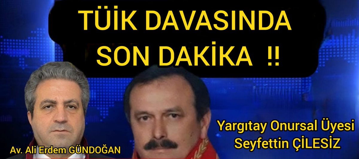 -Yargıtay 7. Ceza Dairesi Onursal Üyesi Seyfettin ÇİLESİZ’İN açmış olduğu asılsız veri
davasında, Ankara 6. İdare Mahkemesi, 12.03.2025 tarihinde verdiği ara karar ile ikinci defa
davalı TÜİK’TEN “01.01.2024 ile 30.06.2024 tarihleri arasına ait aylar bazındaki enflasyon
oranları