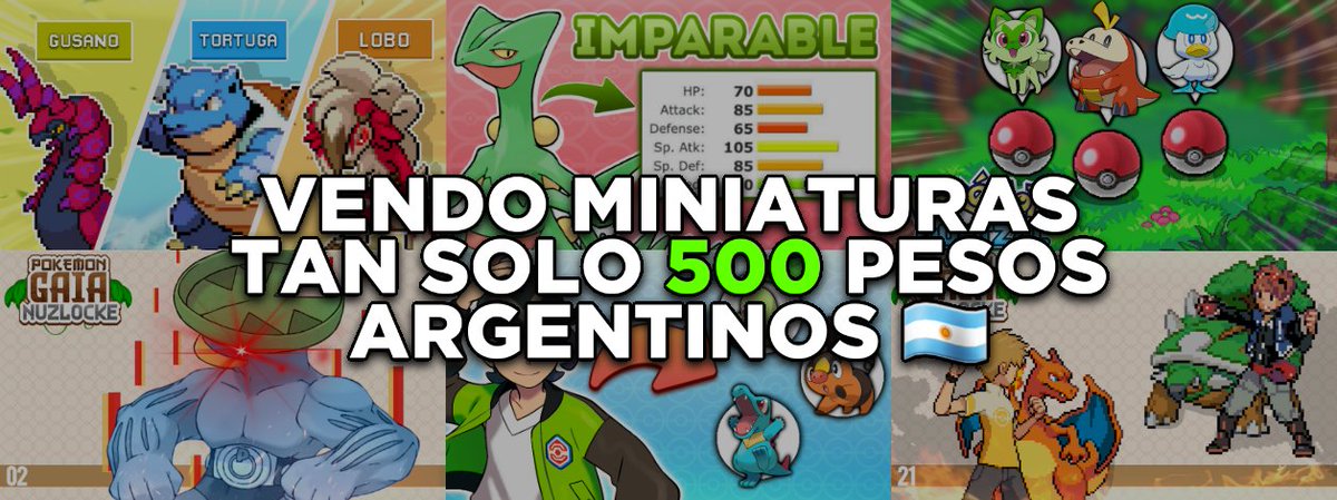 YayoPokemon's tweet photo. Buenas tardes! Paso a recordar que estoy realizando MINIATURAS para YOUTUBE, quien quiera miniaturas a un precio bajo y de buena calidad contactarse conmigo! Muchisimas gracias!! Tan solo 500 pesos argentinos cada miniaturas!! #Designer #miniaturas #diseños https://t.co/CR2UIhF8NJ