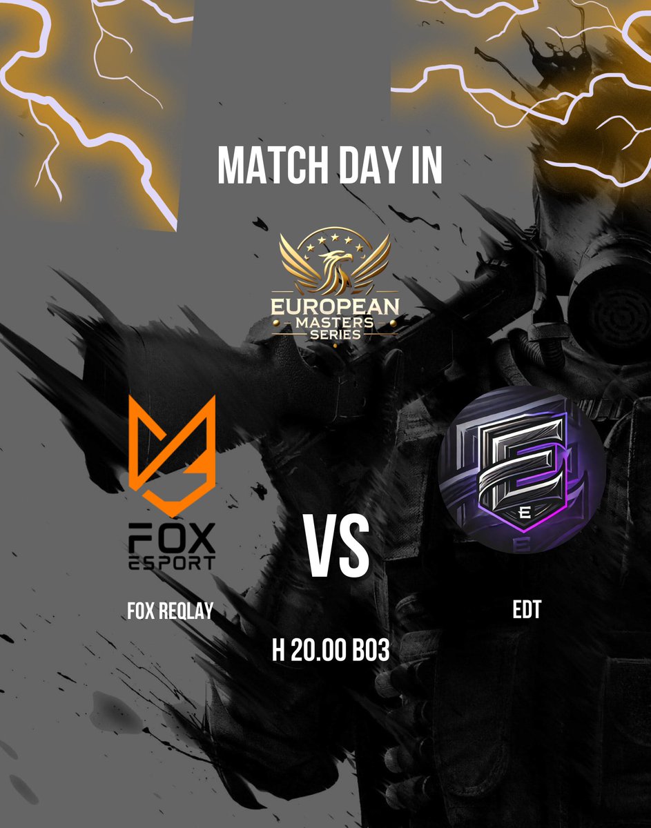 FOX.Reqlay (@foxreqlay) on Twitter photo MATCH DAY FOR FOX REQLAY
๐ <a href="/EMS_R6/">EUROPEAN MASTERS SERIES</a> lower bracket semifinal
๐๏ธ <a href="/WeExpandEDT/">EDT Esports</a>
๐ฐ 20.00 CET
โ๏ธ BO3
LINE UP
dxnnyRQ <a href="/xDxnnyy76/">danny</a>
KrissRQ <a href="/KrissBullys/">christiannB4W</a>
RDaniiRQ @DaniiCuhh23
MinguRQ
Elijaa27 <a href="/Elijaah10/">Elijah</a>
#GOFOX #EMS #GLHF MATCH DAY FOR FOX REQLAY
๐ <a href="/EMS_R6/">EUROPEAN MASTERS SERIES</a> lower bracket semifinal
๐๏ธ <a href="/WeExpandEDT/">EDT Esports</a>
๐ฐ 20.00 CET
โ๏ธ BO3
LINE UP
dxnnyRQ <a href="/xDxnnyy76/">danny</a>
KrissRQ <a href="/KrissBullys/">christiannB4W</a>
RDaniiRQ @DaniiCuhh23
MinguRQ
Elijaa27 <a href="/Elijaah10/">Elijah</a>
#GOFOX #EMS #GLHF