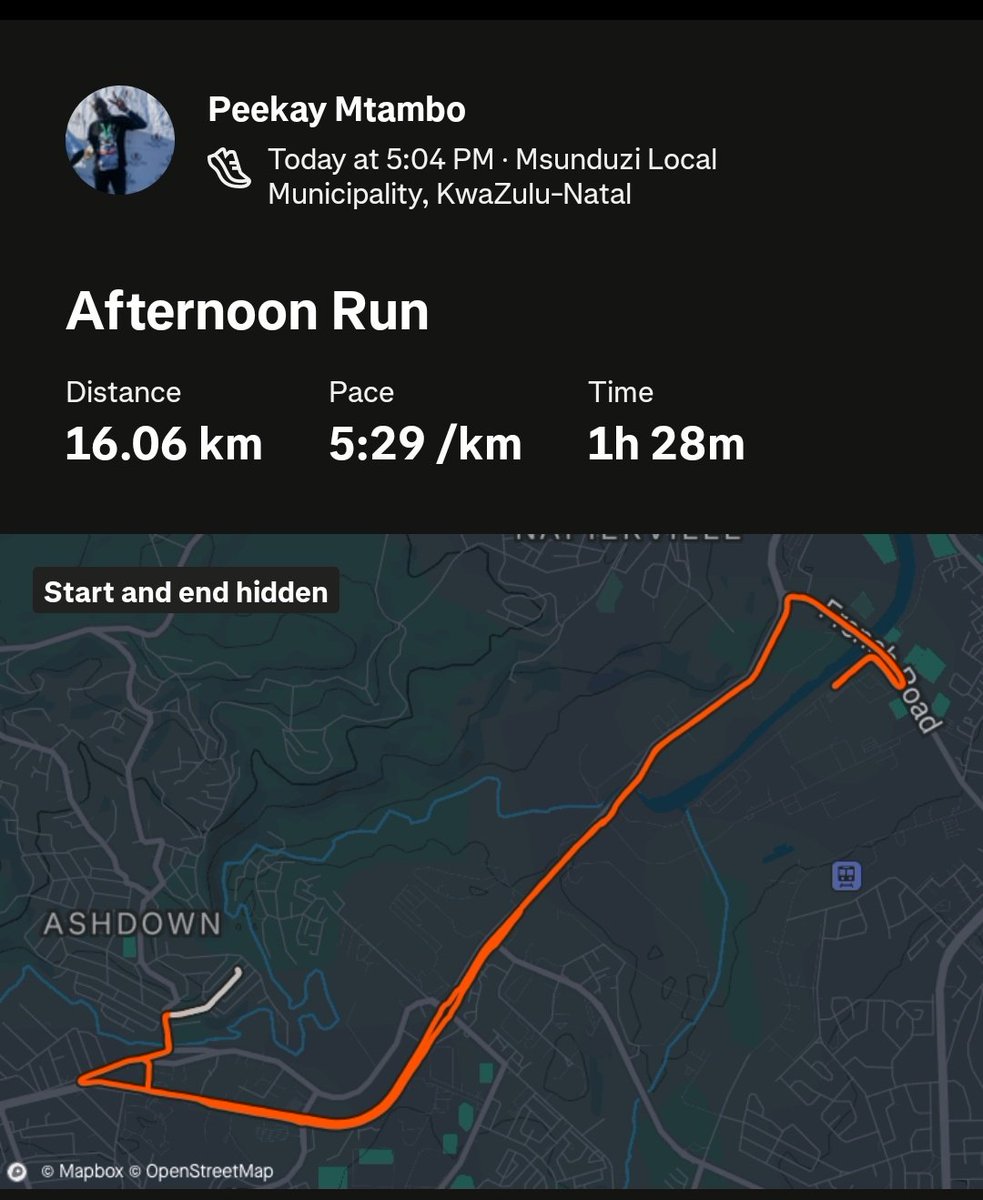 Peekay_SA's tweet photo. Longish run happened
#RunningWithTumiSole #IPaintedMyRun #trapnlos #RunYourWhy https://t.co/KIoO5yqHYQ