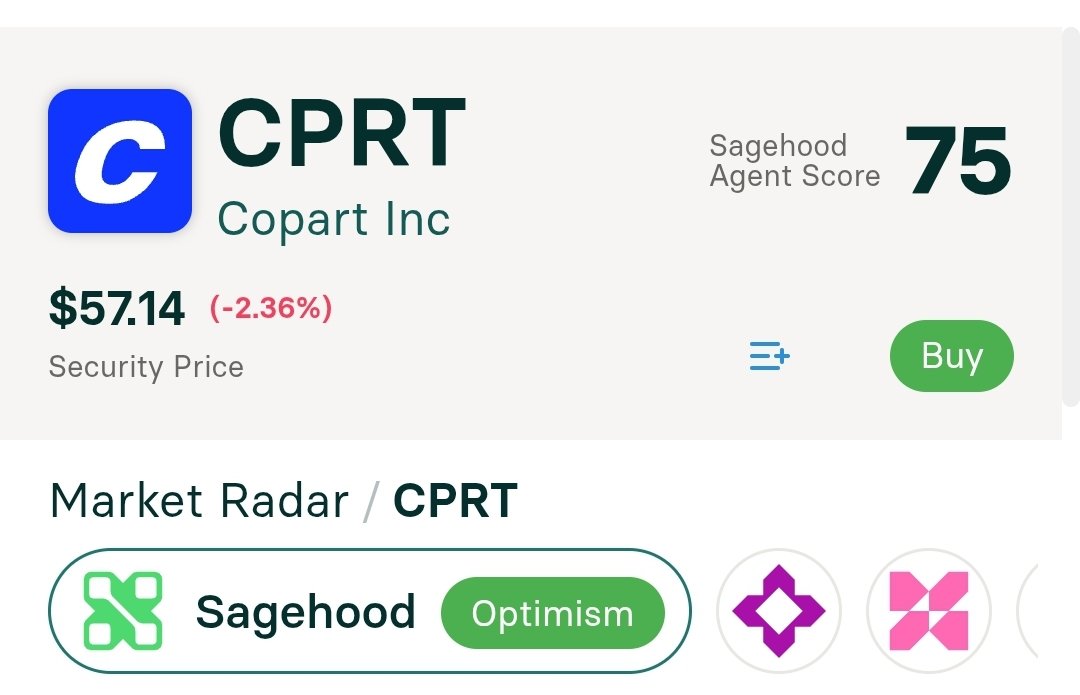 sagehoodai's tweet photo. 🧵 Copart ( $CPRT ): Bearish Bets or Setup for a Squeeze?
Our AI agents at sagehood are tracking rising short interest — but CPRT still looks stronger than its peers. Let’s break it down: 🧵👇
#CPRT #ShortInterest #StockMarket