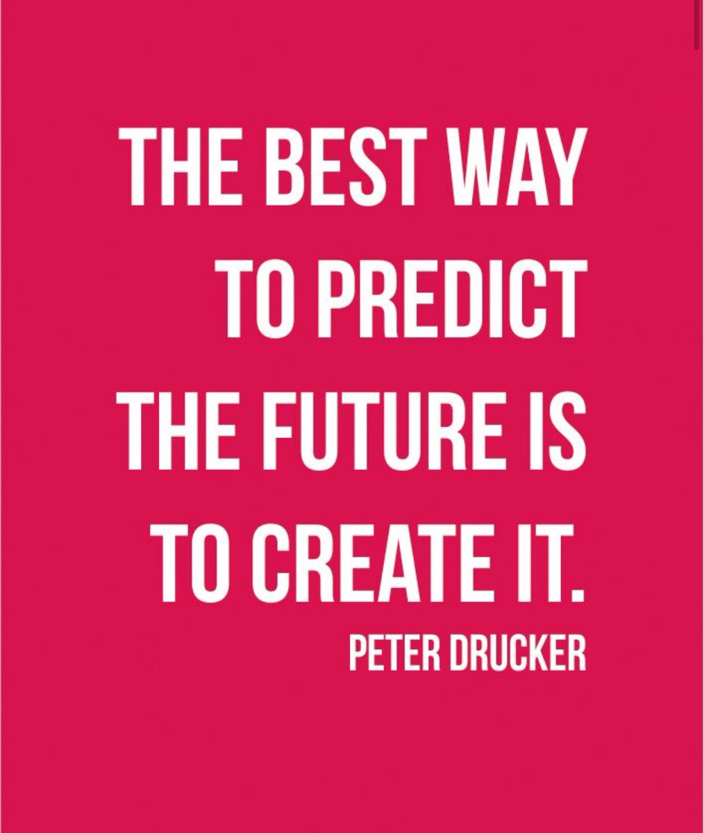 "The best way to predict the future is to create it." 

Image by - Sarah Kuchar
