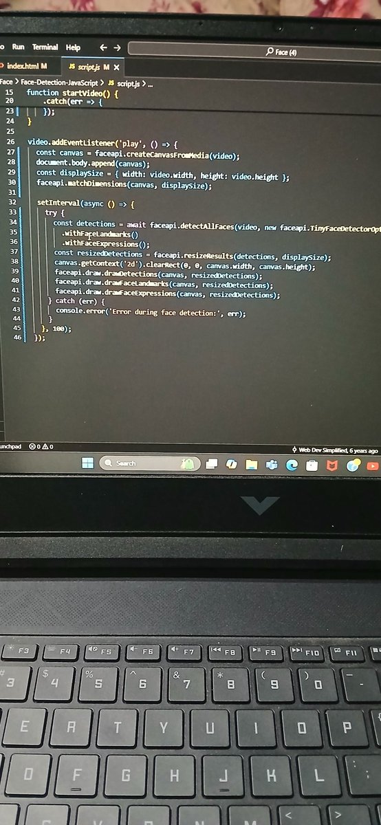 AkashVerma0712's tweet photo. #Day29
Started working on my next project which detects the emotion of someone's face using faceapi.js https://t.co/6PUH72QVCh
