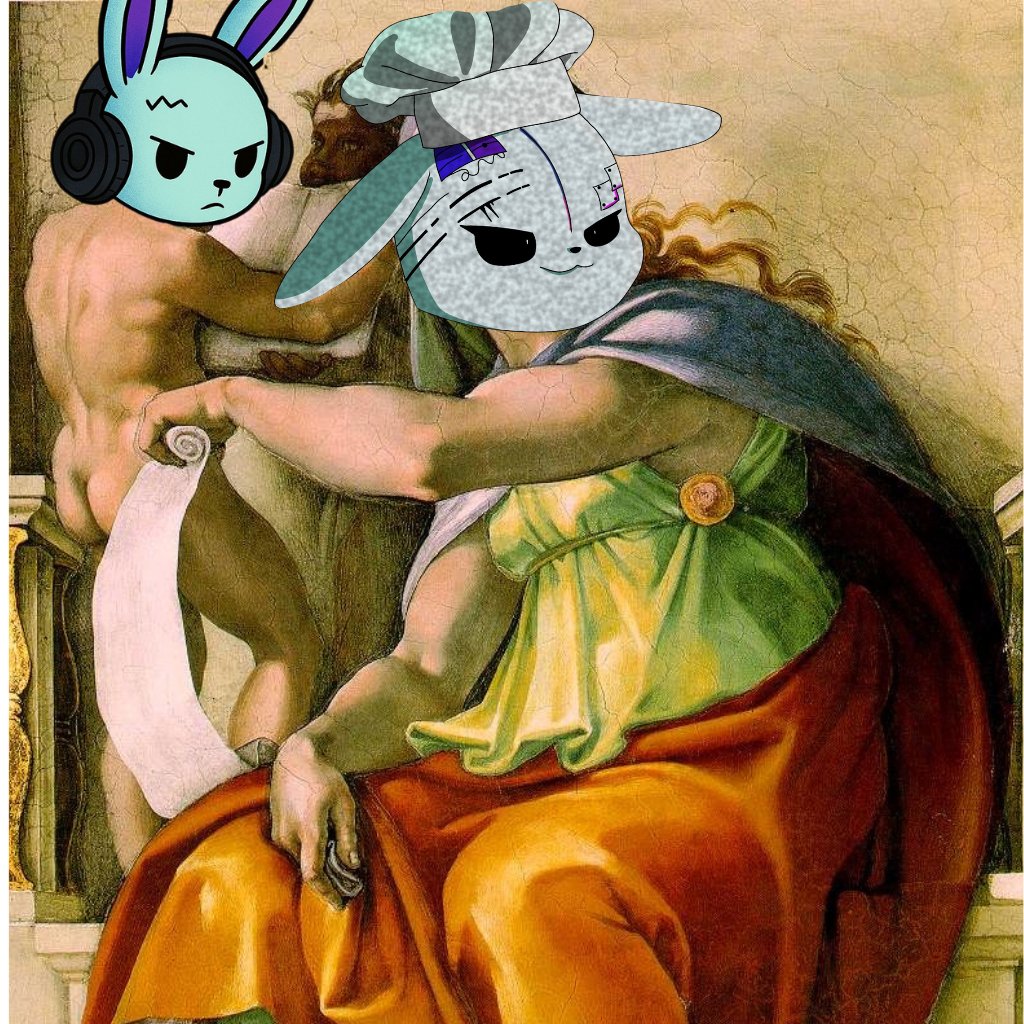 dr_eth3_3's tweet photo. Michelangelo may have painted the ceiling, but the Tectra Rabbit just rewrote history. 🐇🎨 #Tectra #NFT #FluentNetwork @TectraNFT @fluentxyz https://t.co/BuqefcR4xg