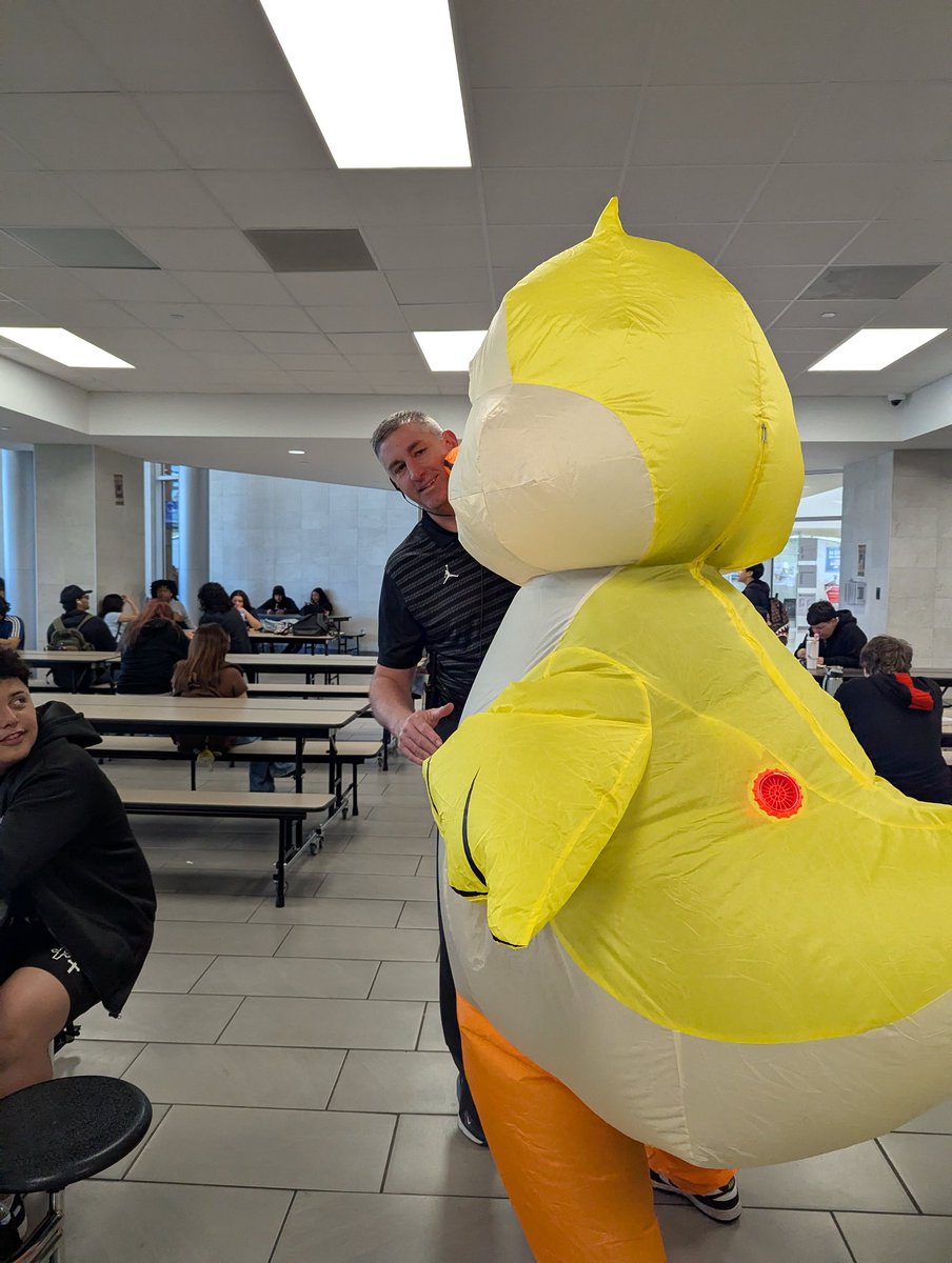 We LOVE our APs, and we weren't trying to duck them! <a href="/humblehighstuco/">Humble High Student Council</a> <a href="/HumbleISD_HHS/">Humble High School</a>