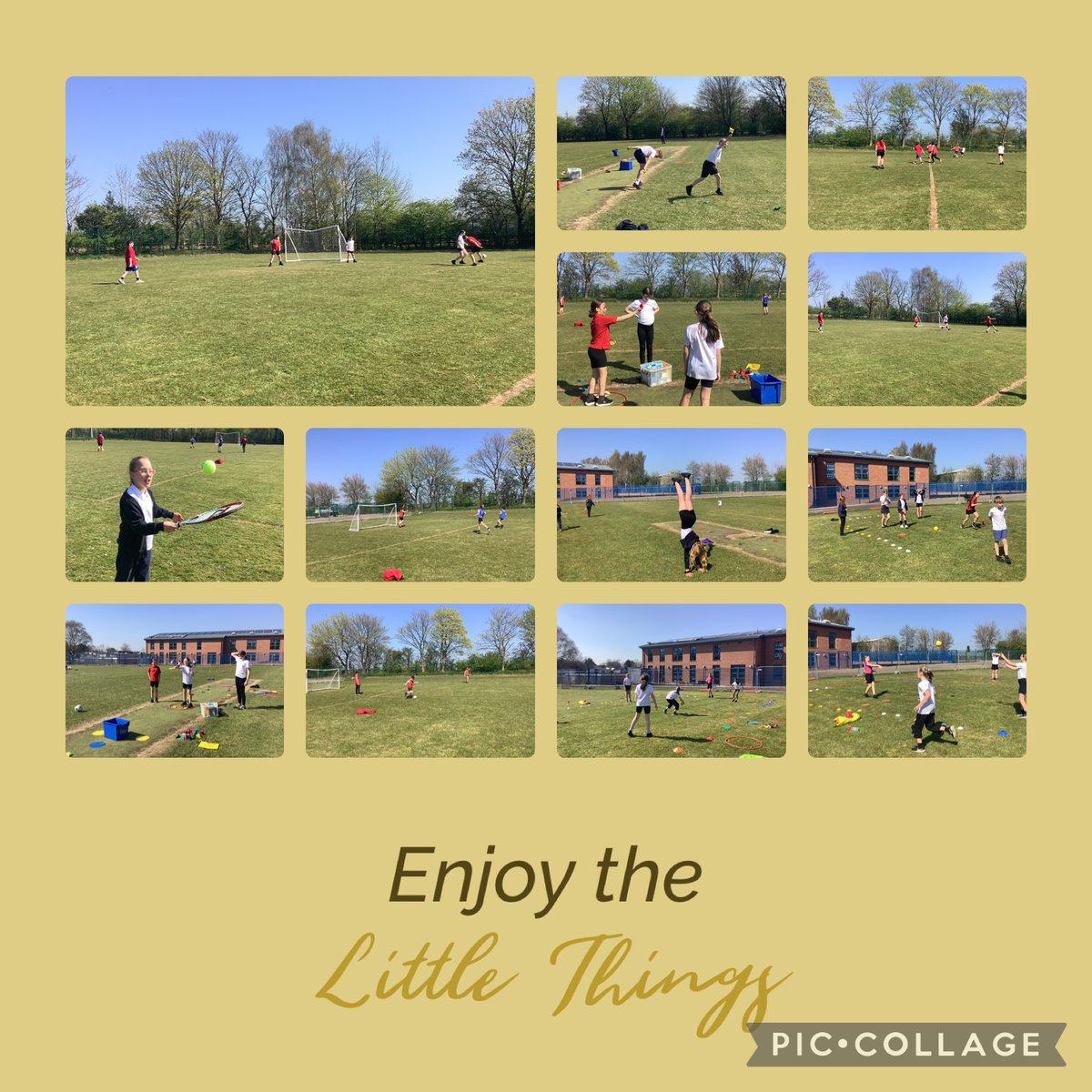 Yr6 took their enrichment outside this afternoon.Team bonding,new games created… and of course football! It was lovely to see shared interests, adaptability and positivity on show.  #Laughter #memories #lastyear 🥹🌈 <a href="/ThriveApproach/">Thrive Approach</a>