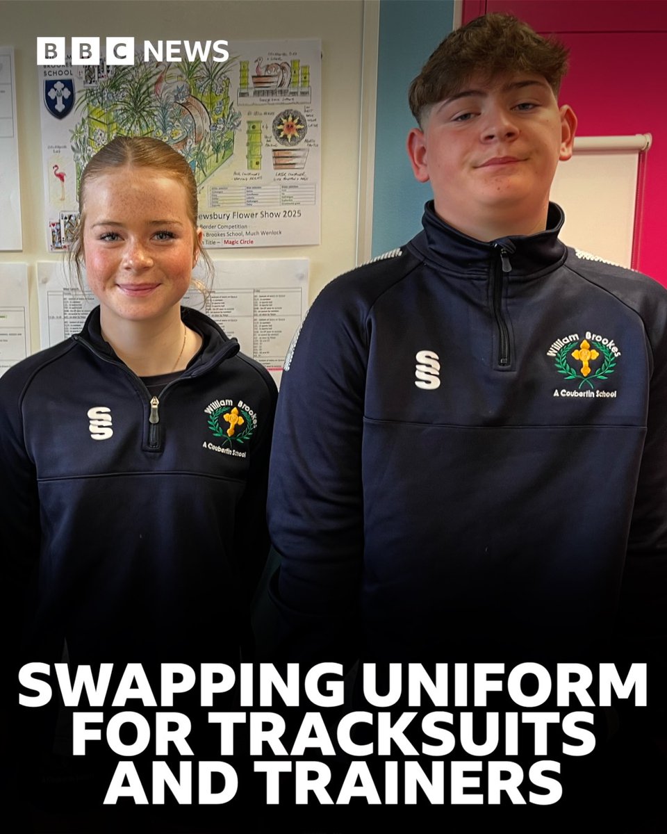 BBCShropshire's tweet image. 🩳 A secondary school in Shropshire has begun phasing out its traditional uniform, replacing it with PE kit.
READ MORE:
🔗 bbc.in/4lp9Nh1