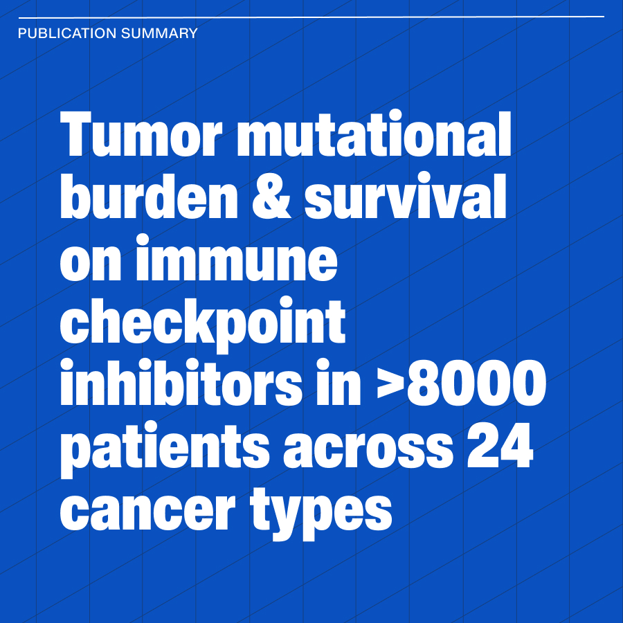 Flatiron Health (@flatironhealth) on Twitter photo Does TMB measurement predict which patients will benefit from immunotherapy across cancer types? New <a href="/flatironhealth/">Flatiron Health</a> research strengthens the case for TMB as a tool to personalize treatment decisions, helping clinicians match therapies to patients.
spkl.io/6012faYLG Does TMB measurement predict which patients will benefit from immunotherapy across cancer types? New <a href="/flatironhealth/">Flatiron Health</a> research strengthens the case for TMB as a tool to personalize treatment decisions, helping clinicians match therapies to patients.
spkl.io/6012faYLG