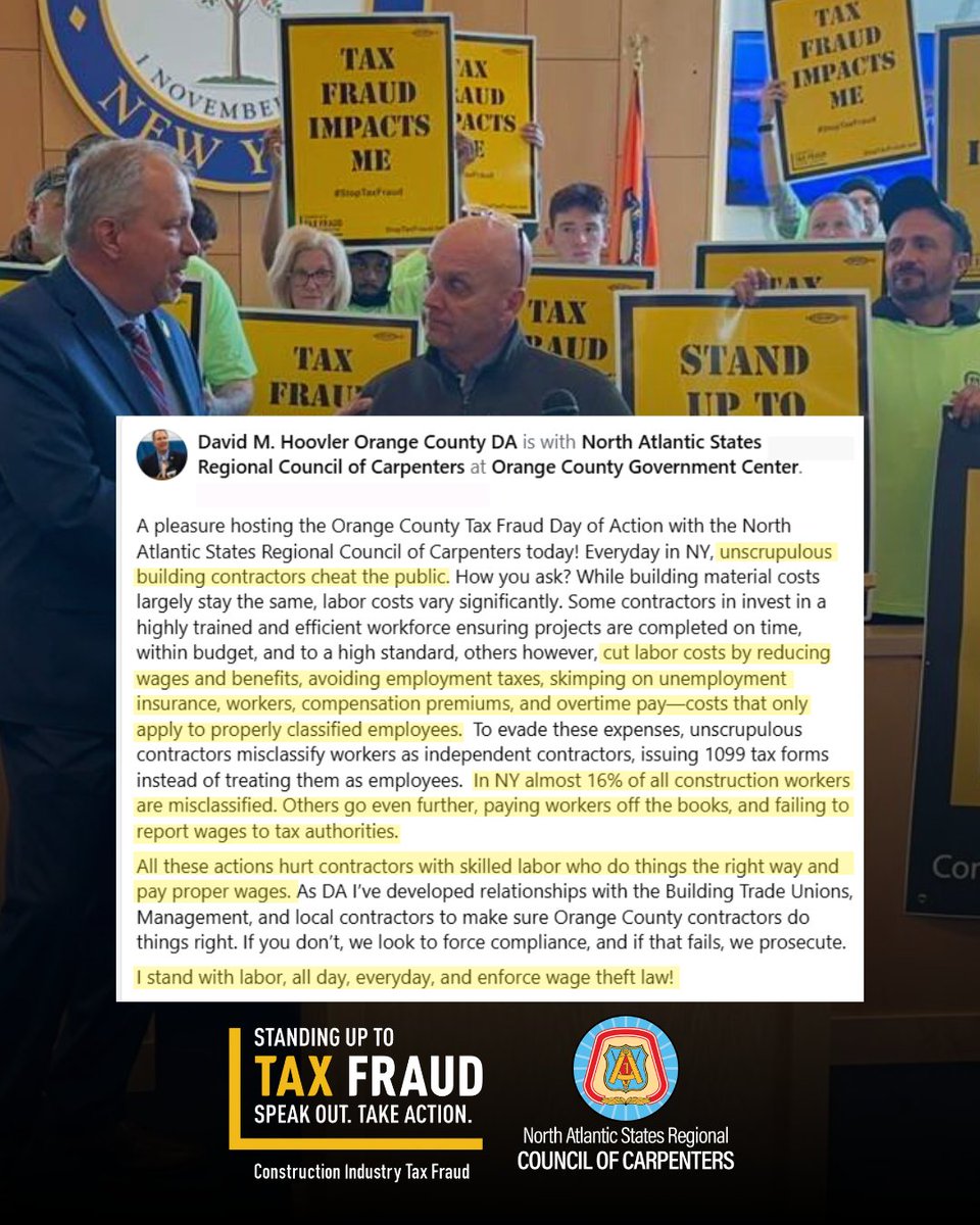 By holding those who cut corners and exploit workers accountable, we can ensure fair pay, safe working conditions, and integrity in our industry.