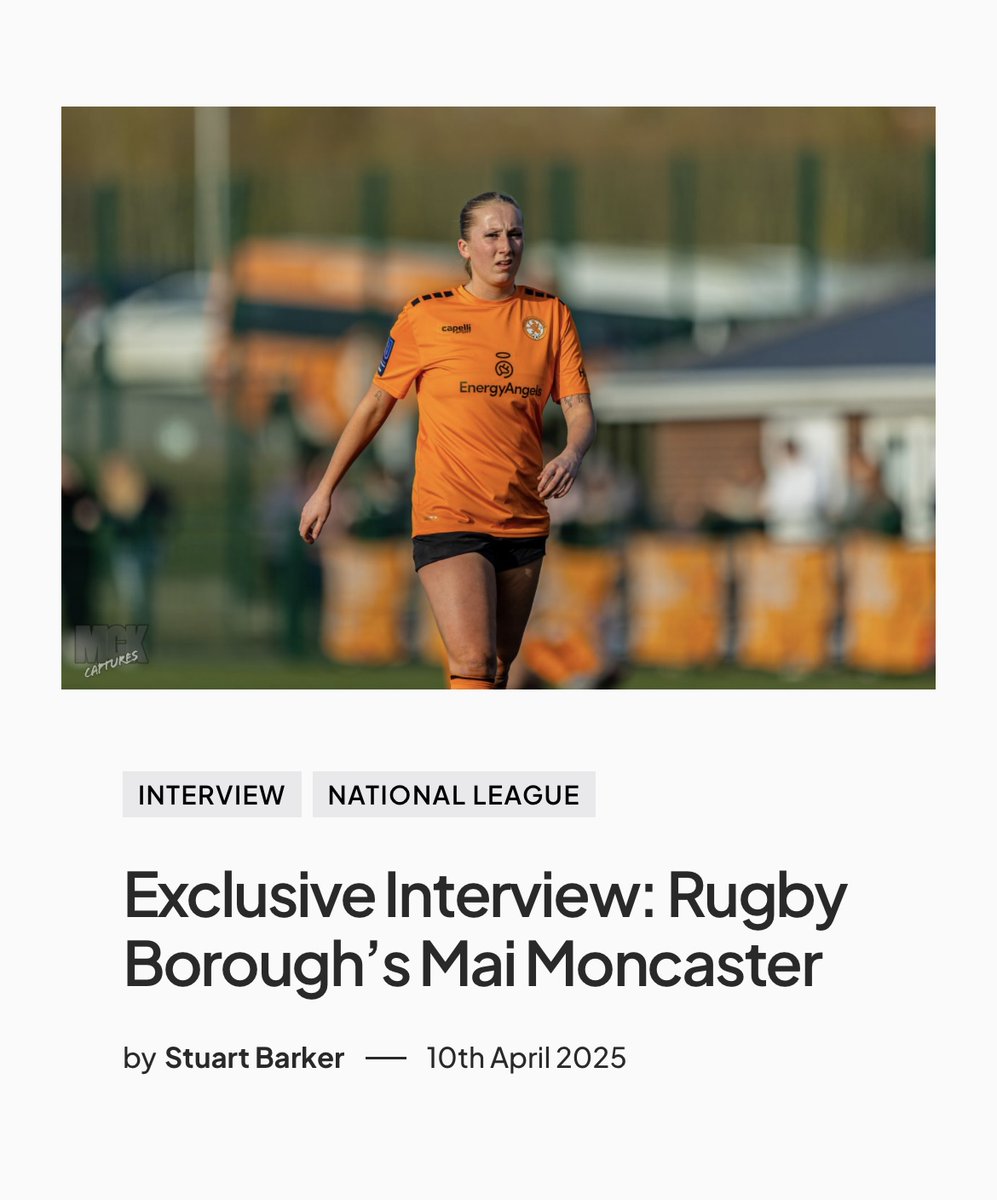 Since71Blog's tweet photo. "We’ve taken points off every team in the league." 💬 @MaiMoncaster on ambition, adaptation, and aiming higher with @RugbyBoroughWFC.

Read her in-depth conversation with @_ChuBarker now.  

👉 https://t.co/9ZZzjlKnh3 https://t.co/AEvg2wmuHb