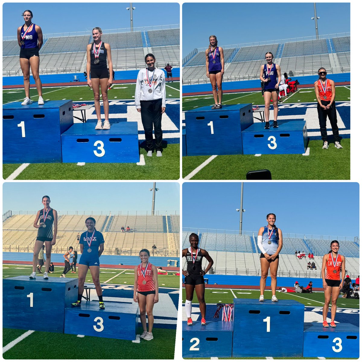 Yesterday, our TF athletes competed at the District 19/20 5A Track and Field Area Championship &amp; came away with lots of hardware &amp; MULTIPLE regional qualifiers! 

On to regionals!!!! 🧡🤍🥇