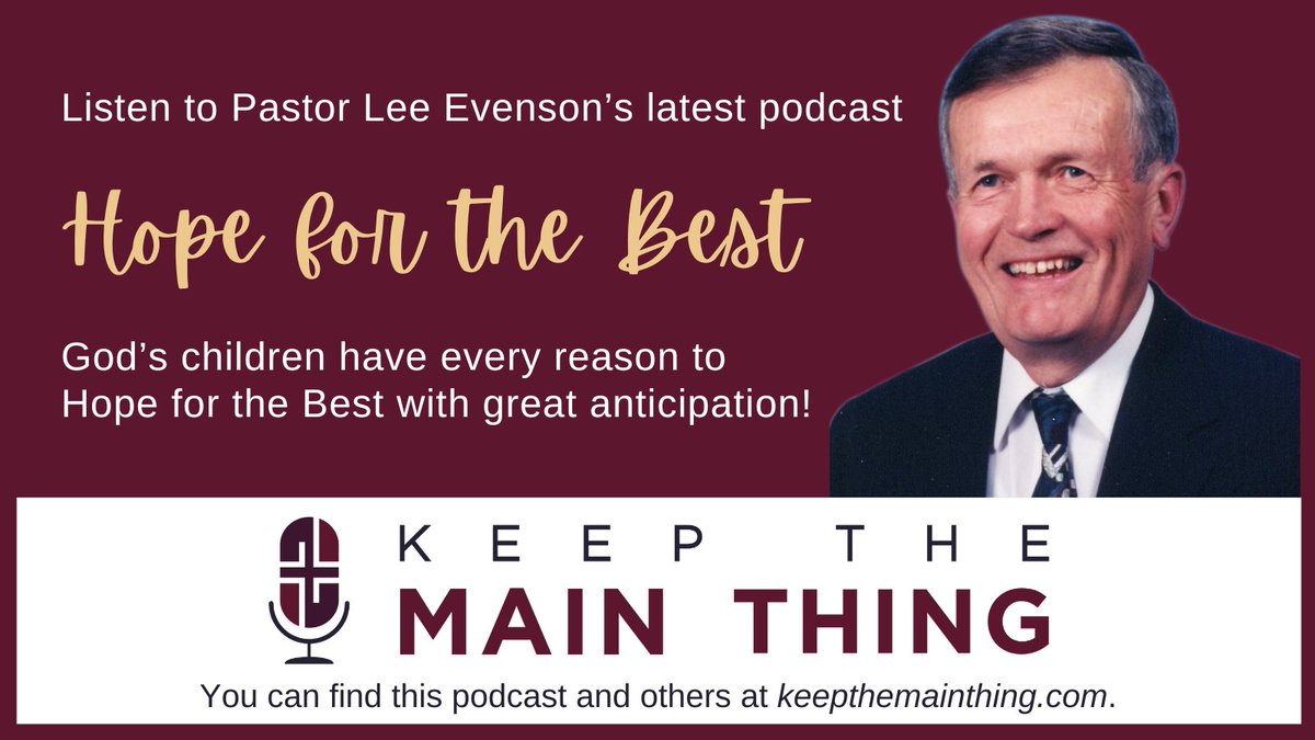 KeepMainThing's tweet photo. You can listen to Pastor Lee's latest podcast at https://t.co/M7UaoFG34W

#ChristianPodcast #Luke12 #Hebrews11 #1Corinthians4 #Romans14 #Hope #PastorLee #LelandEvenson #KeepTheMainThing https://t.co/CrFZg83Qts