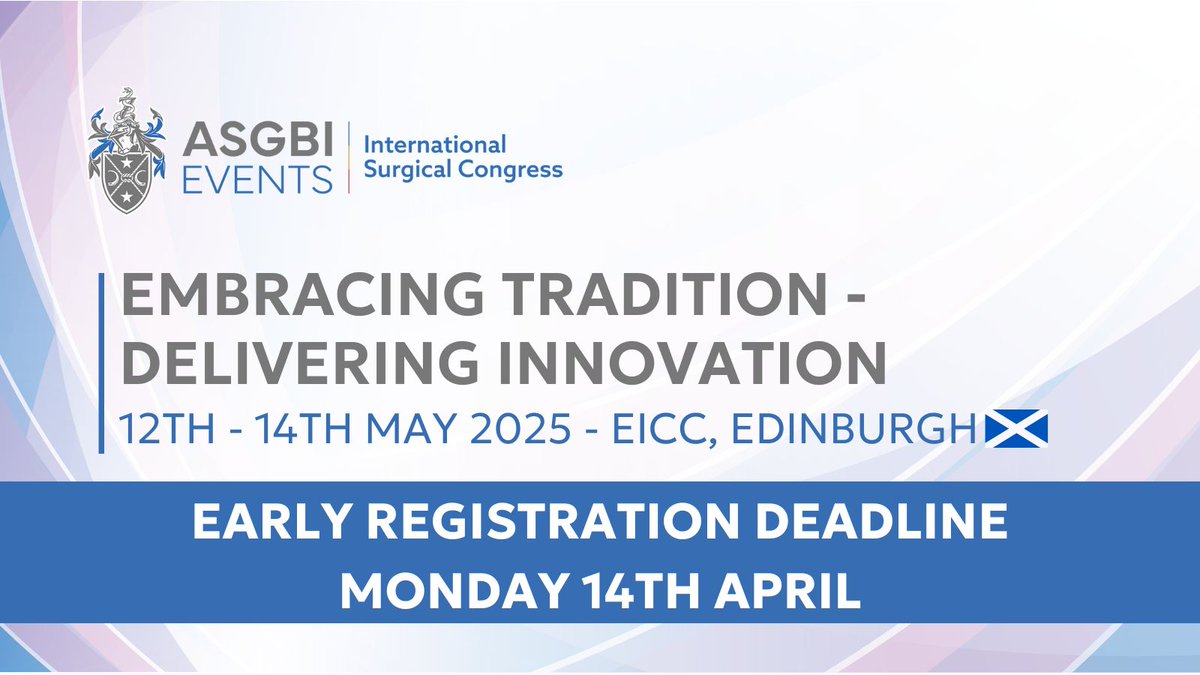 Join us at #ASGBI2025 for a Symposium on Surgical Adhesions, in association with the American College of Surgeons. 

Expert speakers Sarah Herrick, Richard Ten Broek, Josephine Walshaw, and Nancy Gantt will explore prevention, management, and innovations in adhesion surgery.