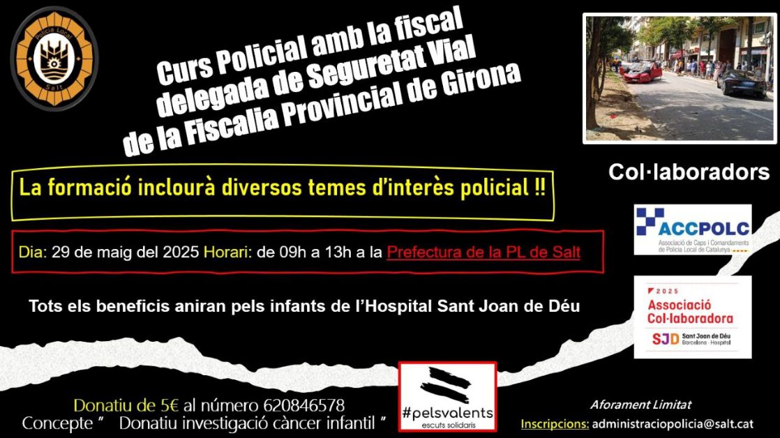 Formació amb la fiscal de seguretat vial, format i sigues solidari.