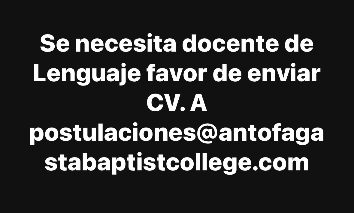 Christcan's tweet image. Aviso #Antofagasta #Chile