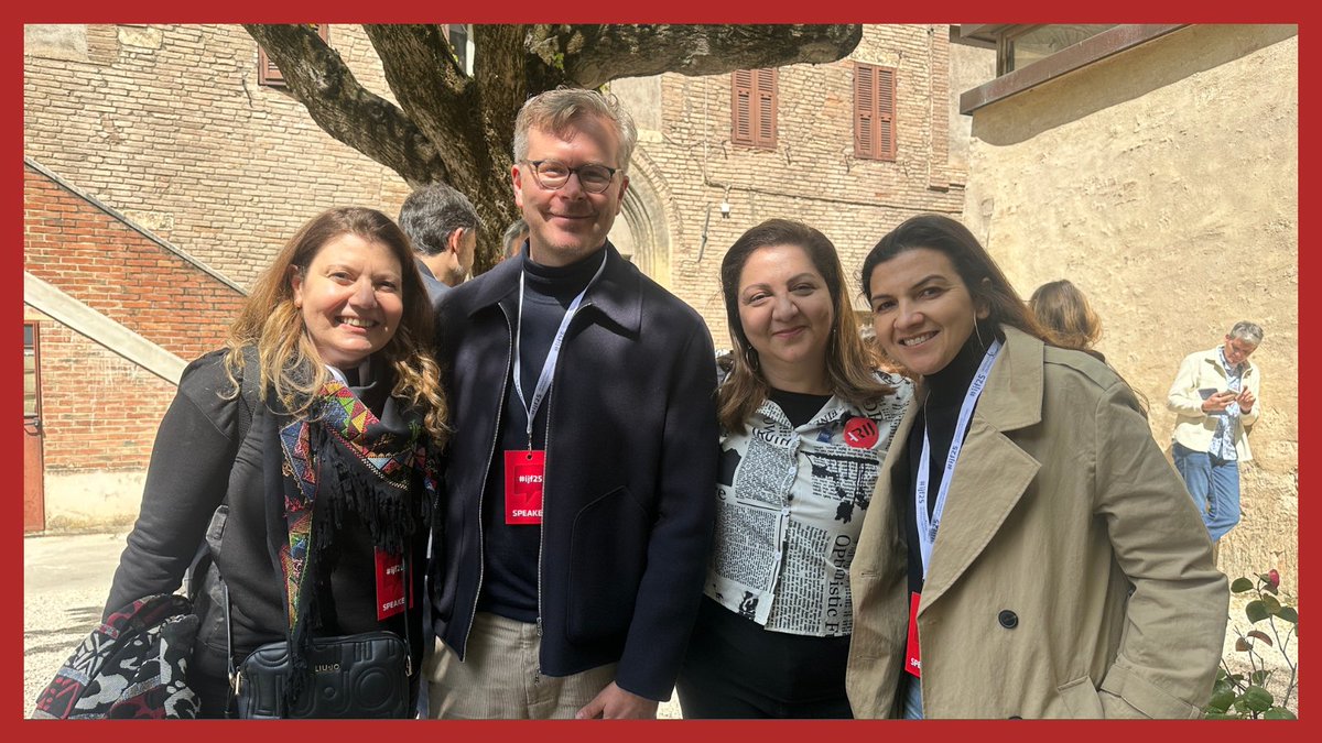 Arab Reporters for Investigative Journalism (@arijnetwork) on Twitter photo 🇮🇹 Hello from #Perugia!
The ARIJ team is attending the #IJF25.
Here are our sessions in the next two days ⬇️
1️⃣ Our board member, <a href="/f_obermaier/">Frederik Obermaier</a>, & our executive editor, Hoda Osman, will be speaking at the panel titled "The #GazaProject: collaborative investigations without 🇮🇹 Hello from #Perugia!
The ARIJ team is attending the #IJF25.
Here are our sessions in the next two days ⬇️
1️⃣ Our board member, <a href="/f_obermaier/">Frederik Obermaier</a>, & our executive editor, Hoda Osman, will be speaking at the panel titled "The #GazaProject: collaborative investigations without