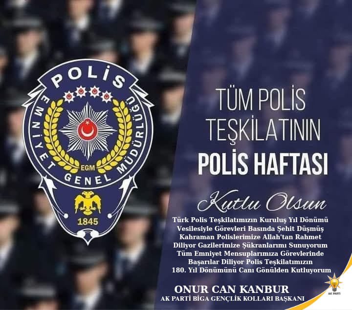 #PolisiminYanındayım #PolisHaftası