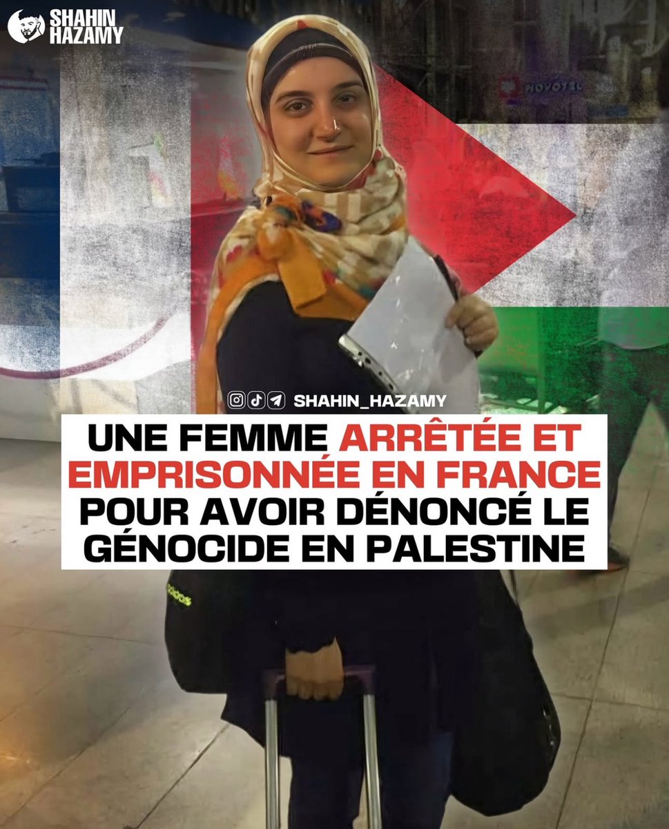 r_chekkat's tweet photo. 🇫🇷 Plus de 40 jours de prison pour un délit d’opinion !

Mahdieh Esfandiari Jaliseh, citoyenne franco-iranienne résidant à Lyon, serait détenue à la prison de Fresnes depuis le 2 mars 2025 suite à des publications sur les réseaux sociaux sur Gaza.

Source : Shahin Hazamy (Insta) https://t.co/fAhrt4lsR6
