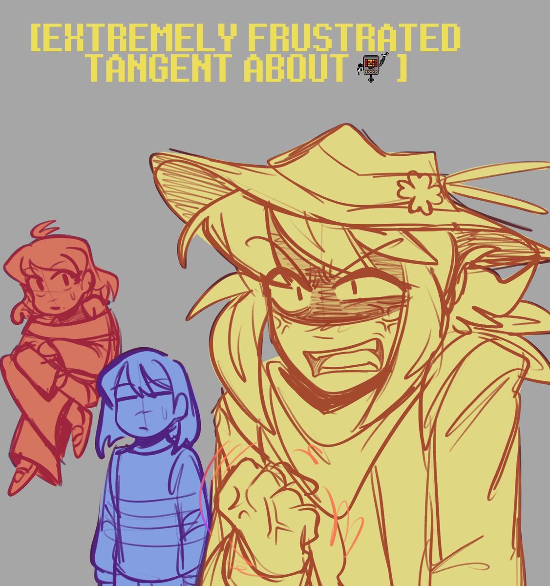 soulx08's tweet image. More Red & Yellow doodle dumping but it’s mostly #cocoapowder because I’m normal about those two
Uhhhhhhhh I don’t feel like putting the Undertale tags