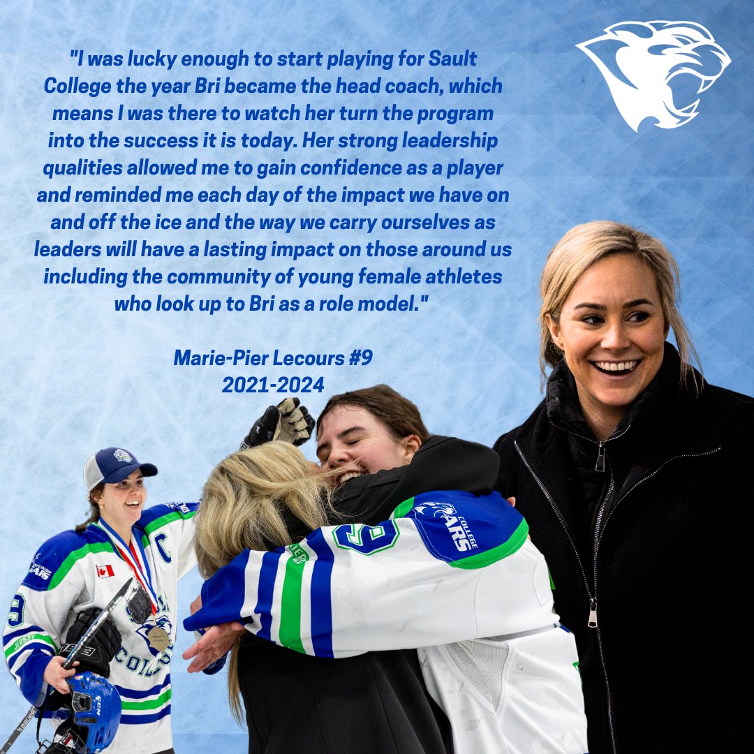 CougarsSault's tweet photo. Thank You, Head Coach, Brianne Shunock for all you have done for the Cougars Hockey Program. 

Read about the Coach Shunock's lasting legacy at: 

#CougarPride https://t.co/cGLKIgb6wQ